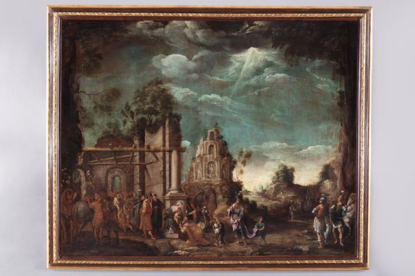 Adorazione dei Magi tra rovine classiche