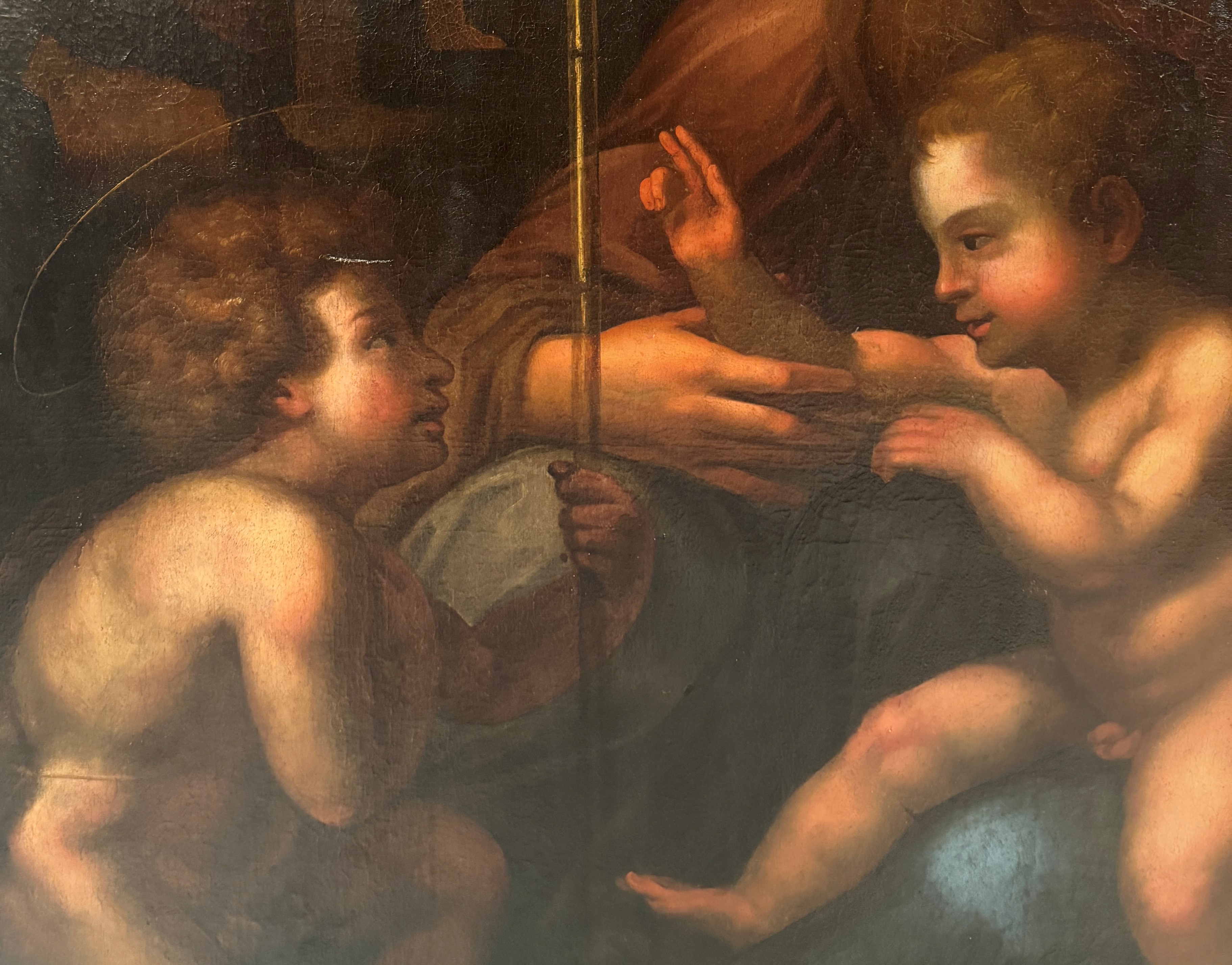 Madonna con Bambino, San Giovannino ed Elisabetta, (copia da Raffaello)