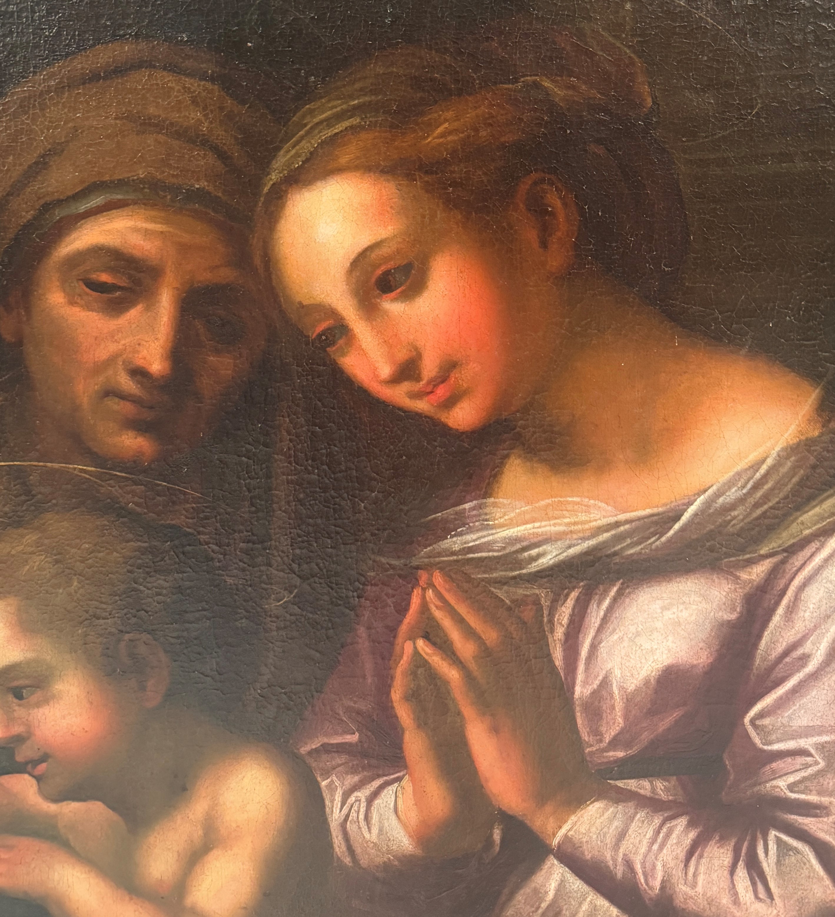 Madonna con Bambino, San Giovannino ed Elisabetta, (copia da Raffaello)