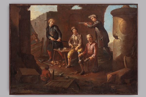 Scena con popolani
