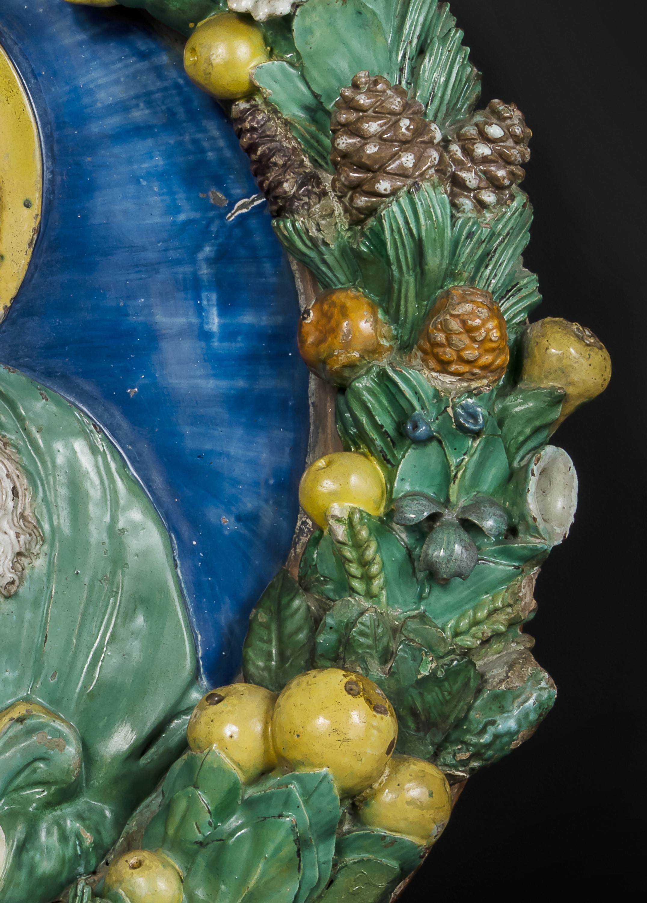 Sant'Andrea entro una corona di frutti e fiori