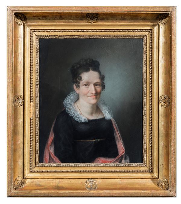 Pittore degli inizi del XIX secolo - Ritratto di gentildonna