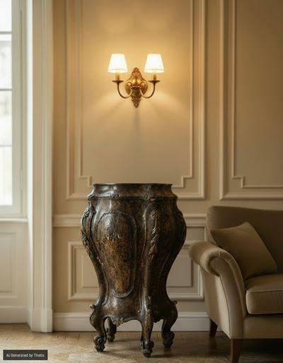 Comodino in legno laccato, Venezia, XIX secolo