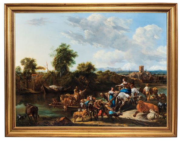 Il passaggio del fiume dei pastori con gli armenti