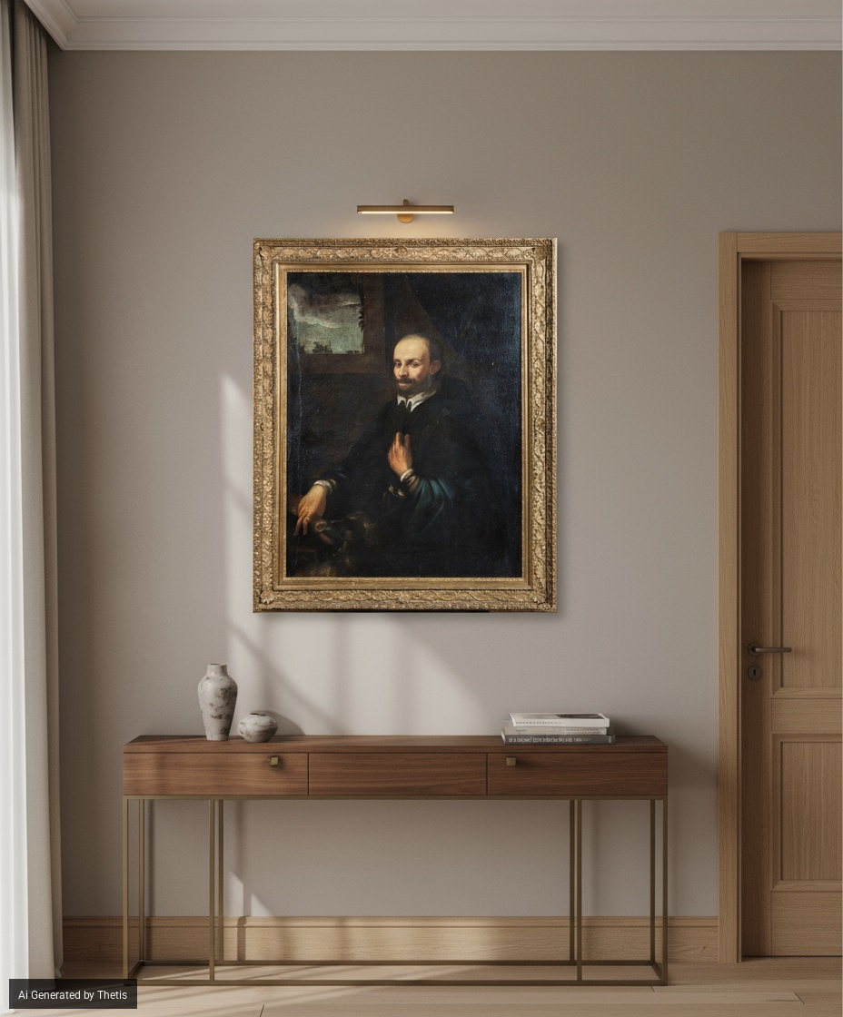 Anonimo del XVII Secolo - Ritratto di gentiluomo, olio su tela
