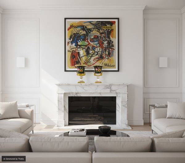 Coppia di vasi in porcellana policroma e dorata