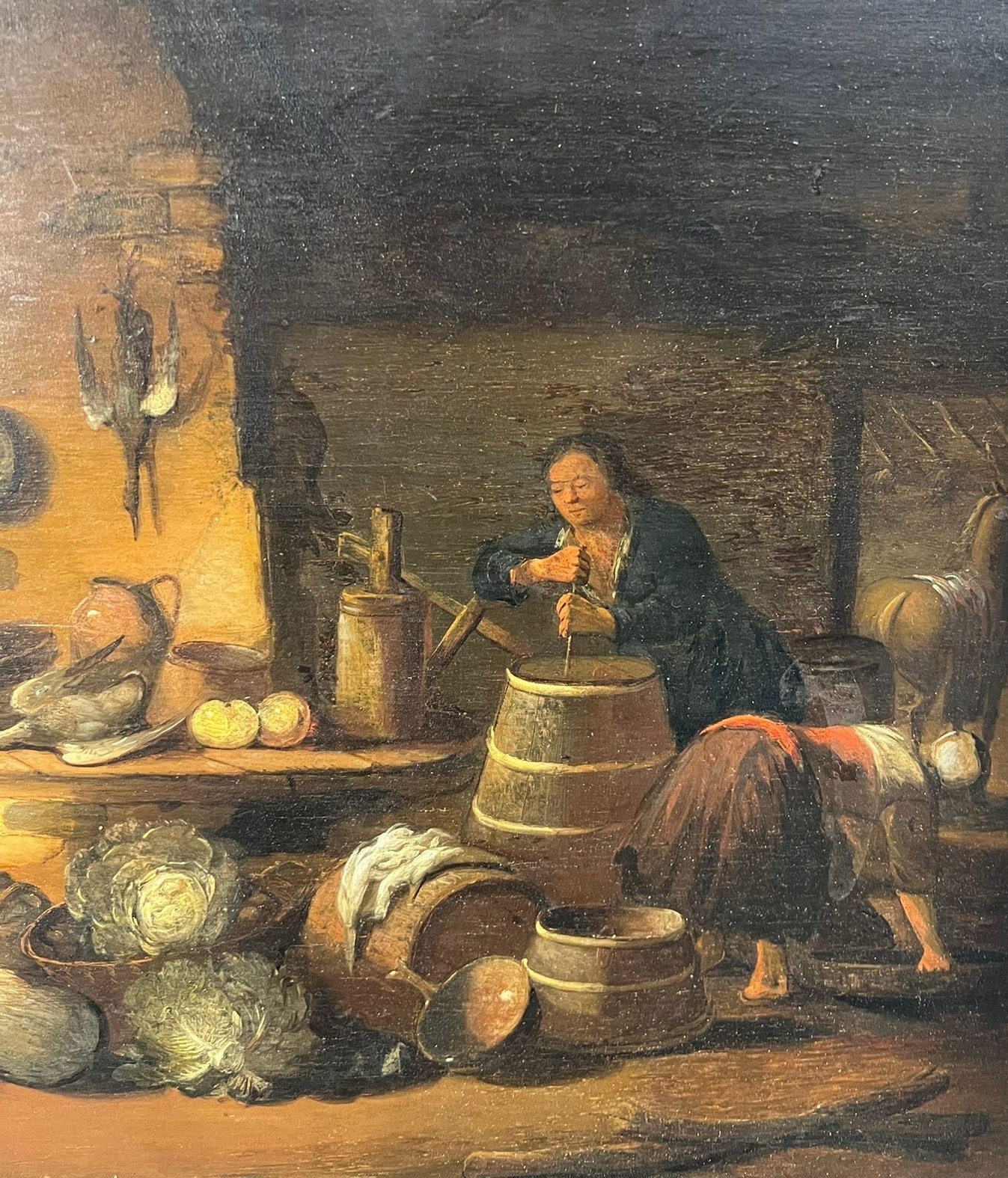 Interno di cucina con figure