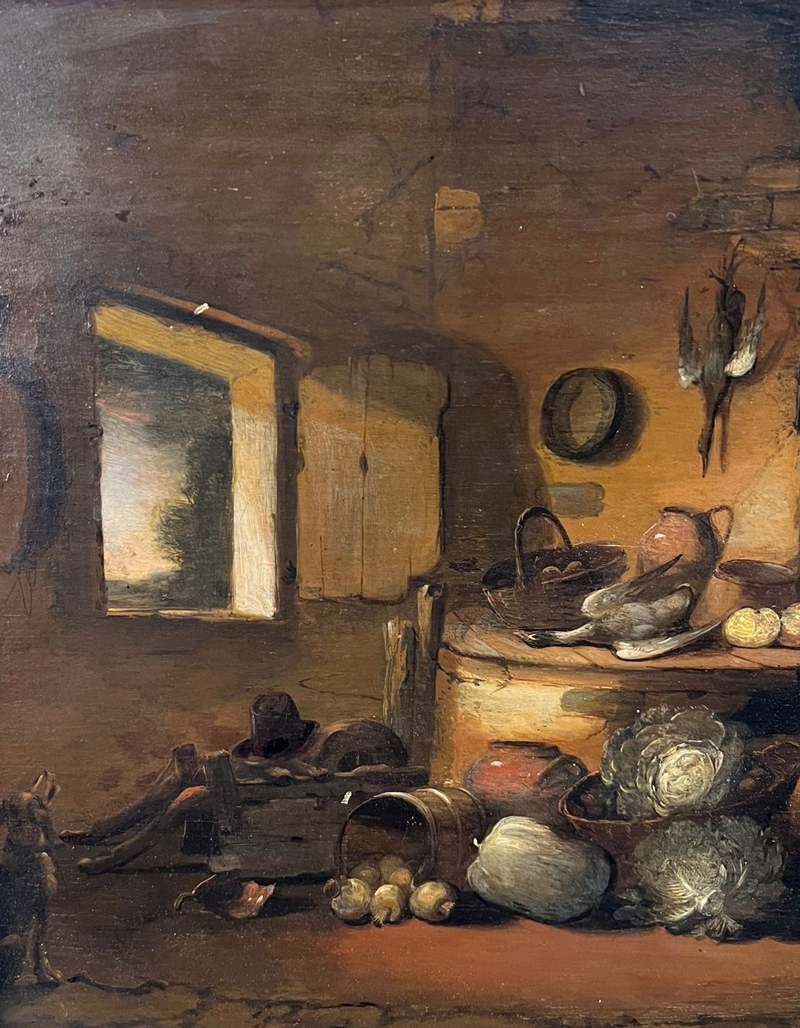 Interno di cucina con figure