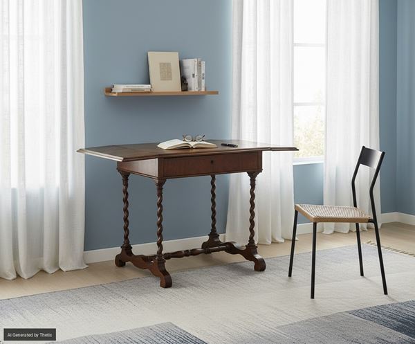 Piccolo scrittoio ad alette in mogano