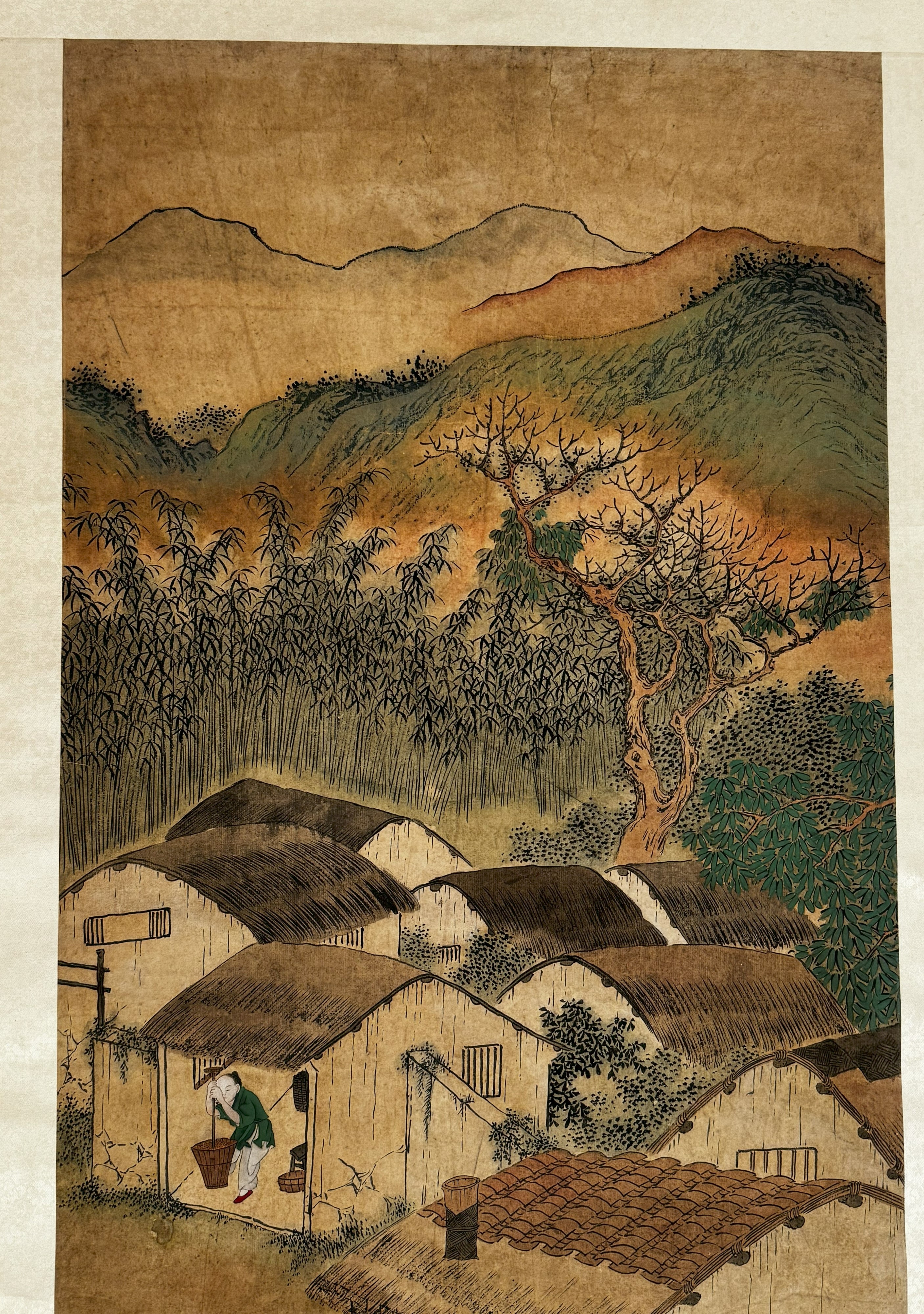 Coppia di dipinti, Cina, Dinastia Qing