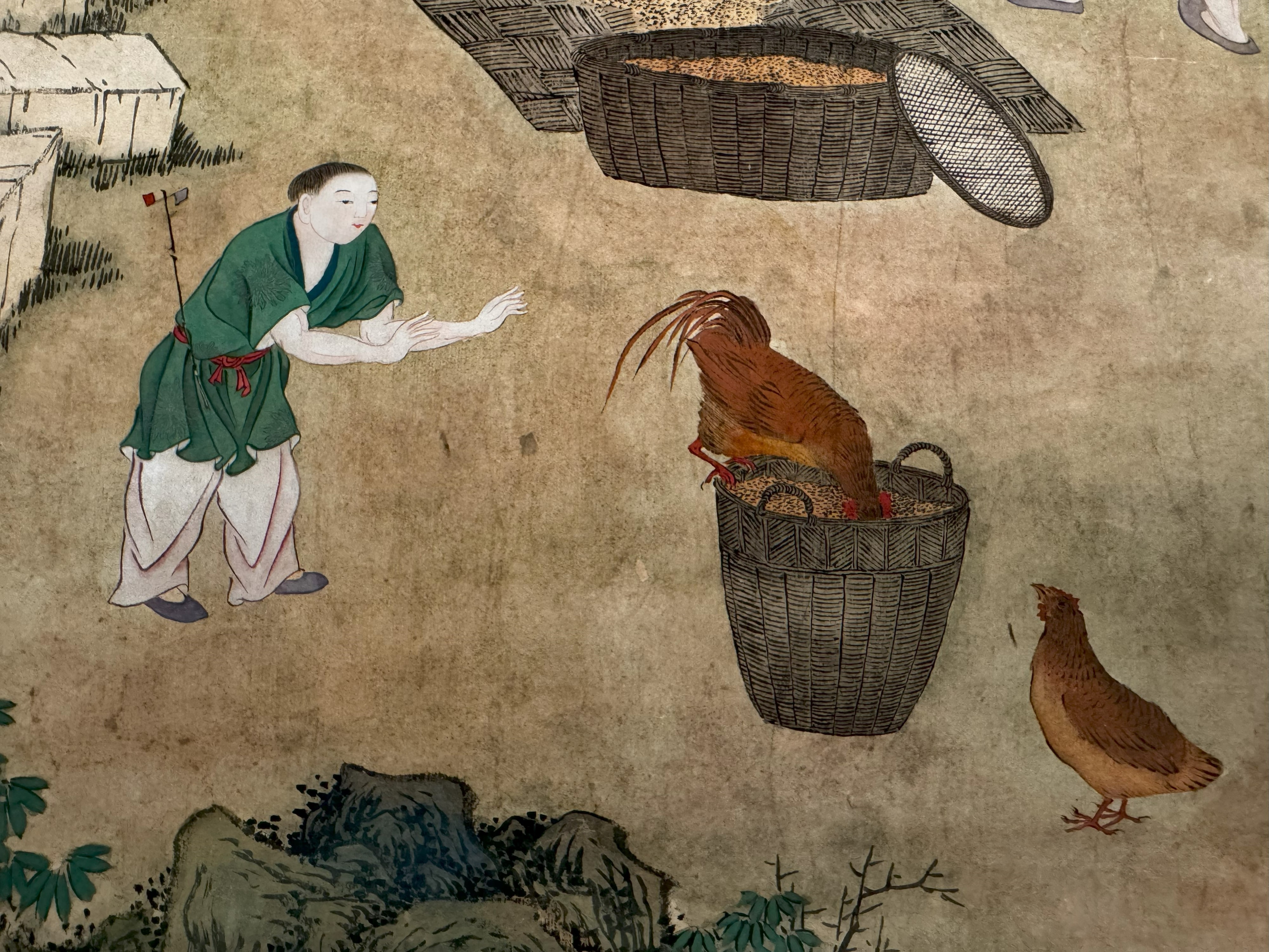 Coppia di dipinti, Cina, Dinastia Qing