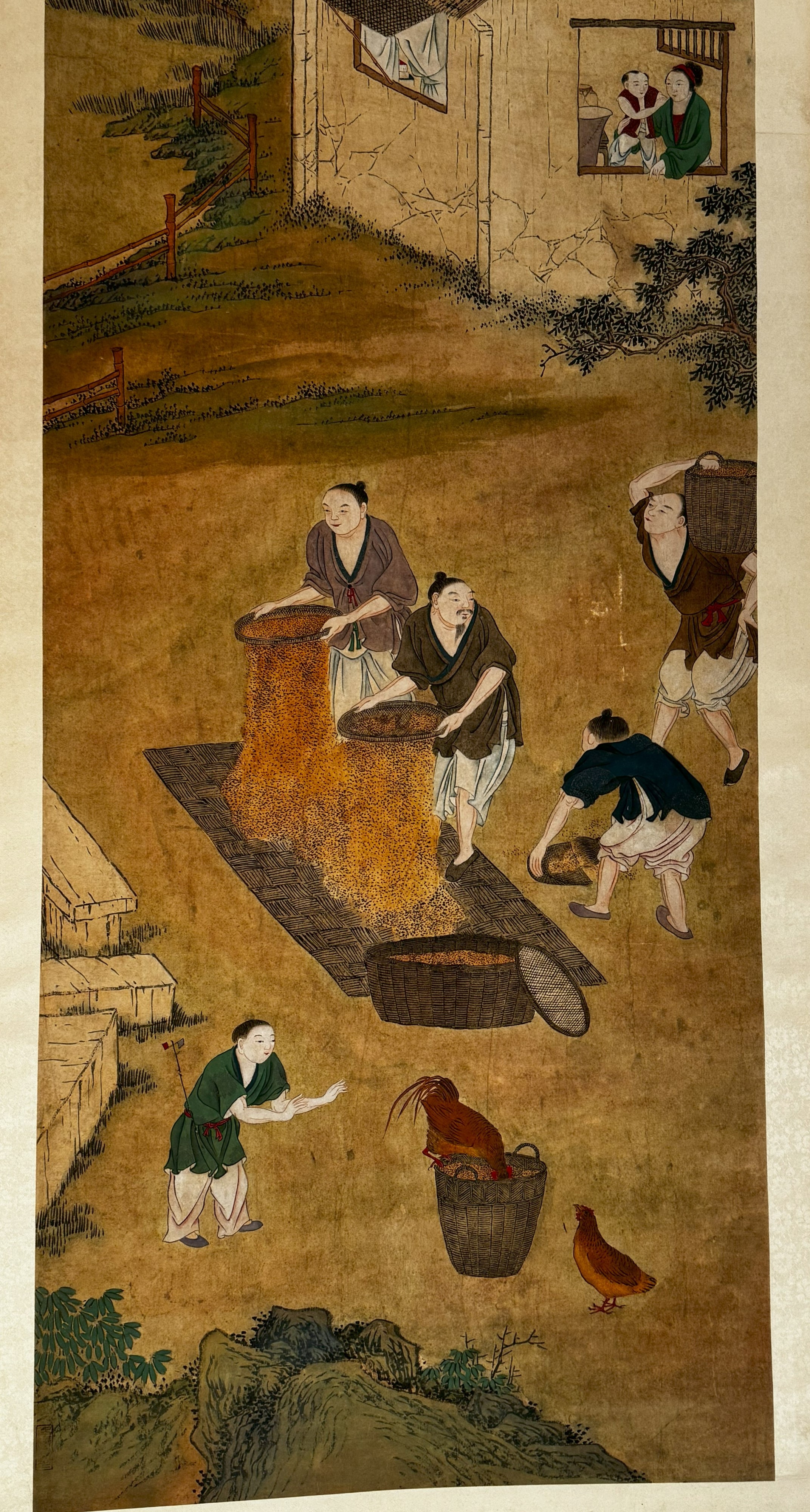 Coppia di dipinti, Cina, Dinastia Qing