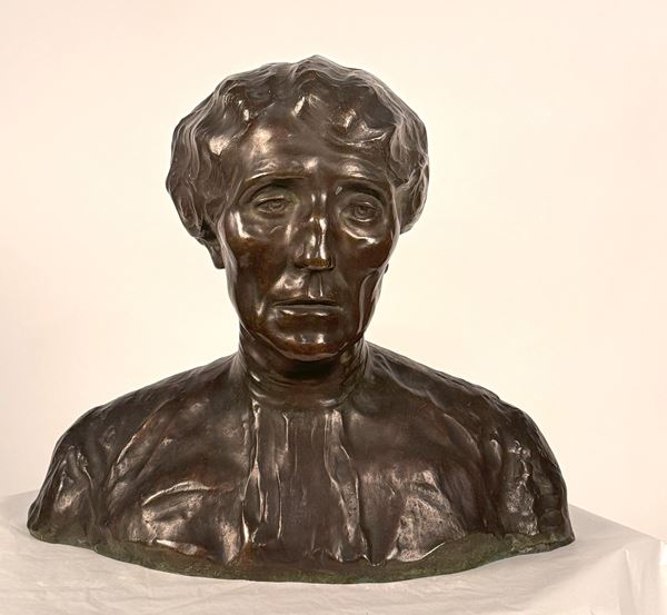 Anonimo del XX secolo - "Busto di donna anziana"