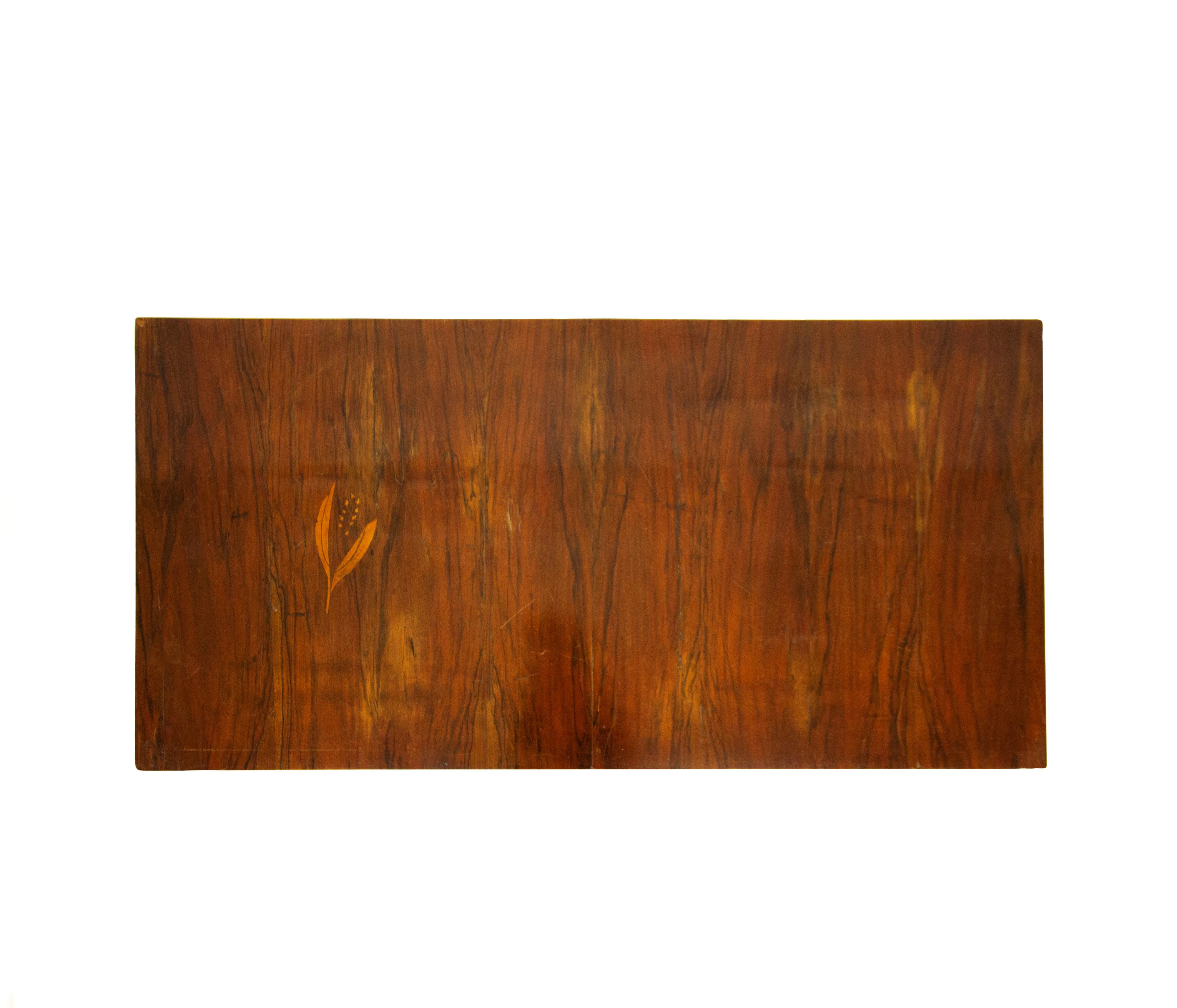 Scrivania lastronata in palissandro