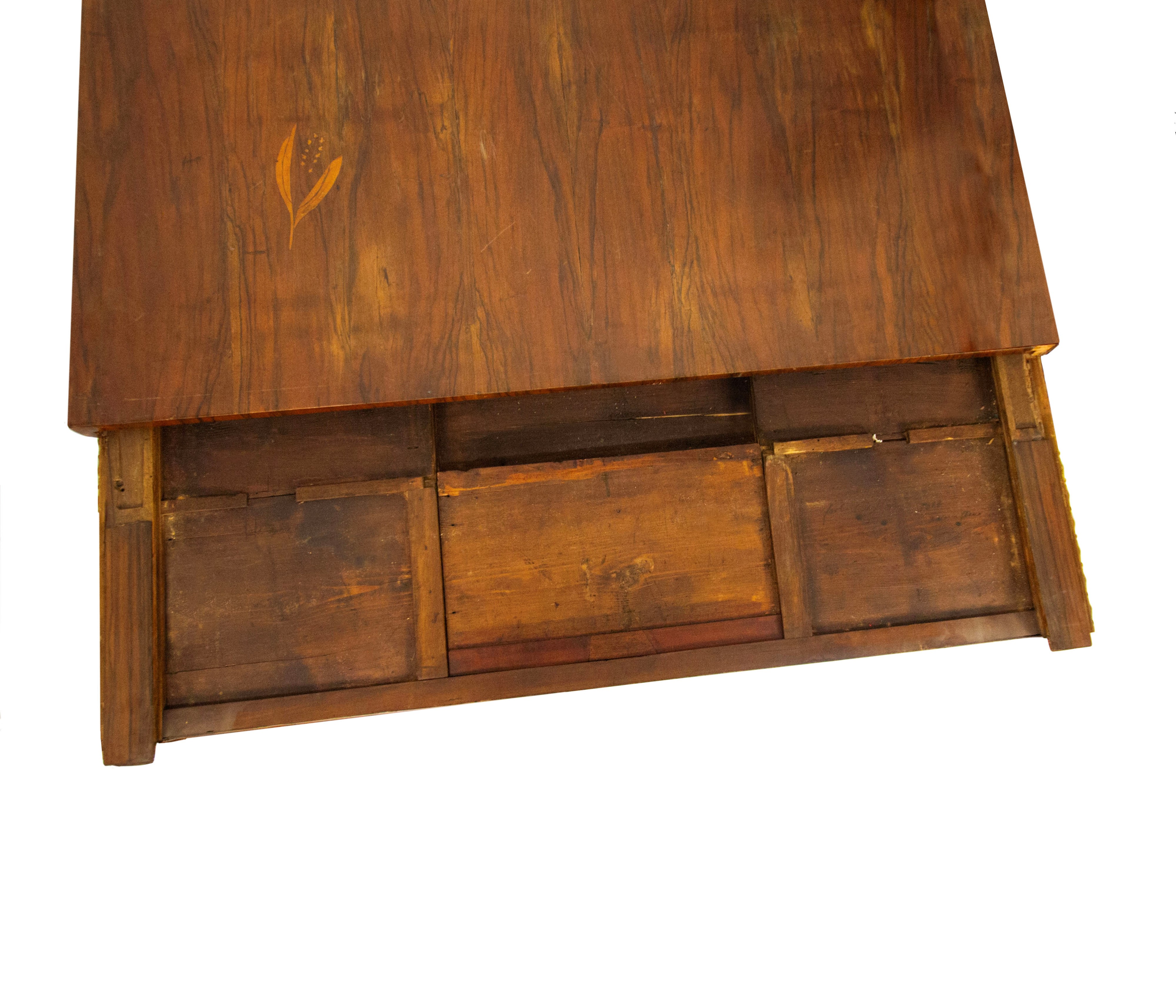 Scrivania lastronata in palissandro