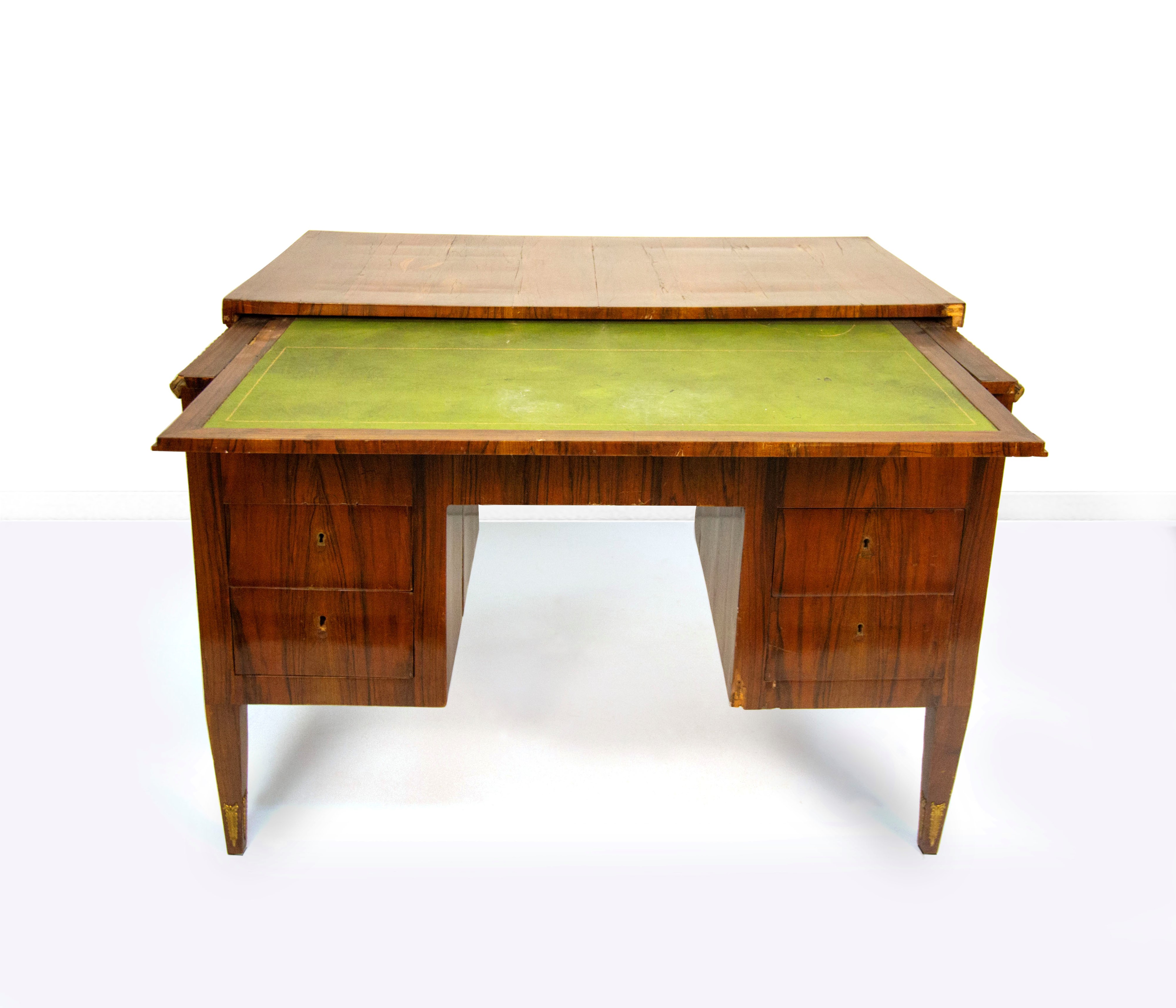 Scrivania lastronata in palissandro