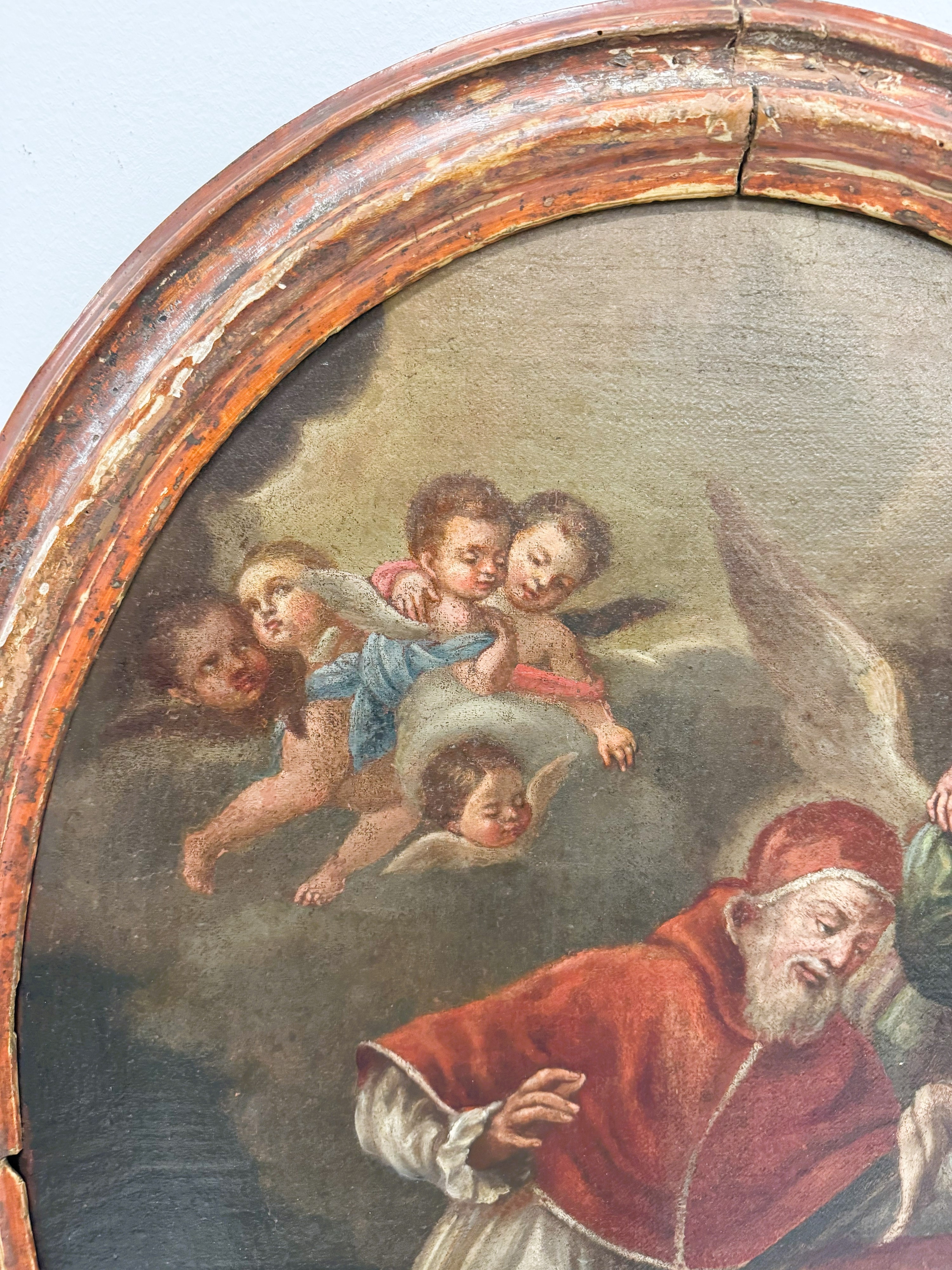 Papa Pio V e il miracolo del Crocefisso, (copia da Muratori)