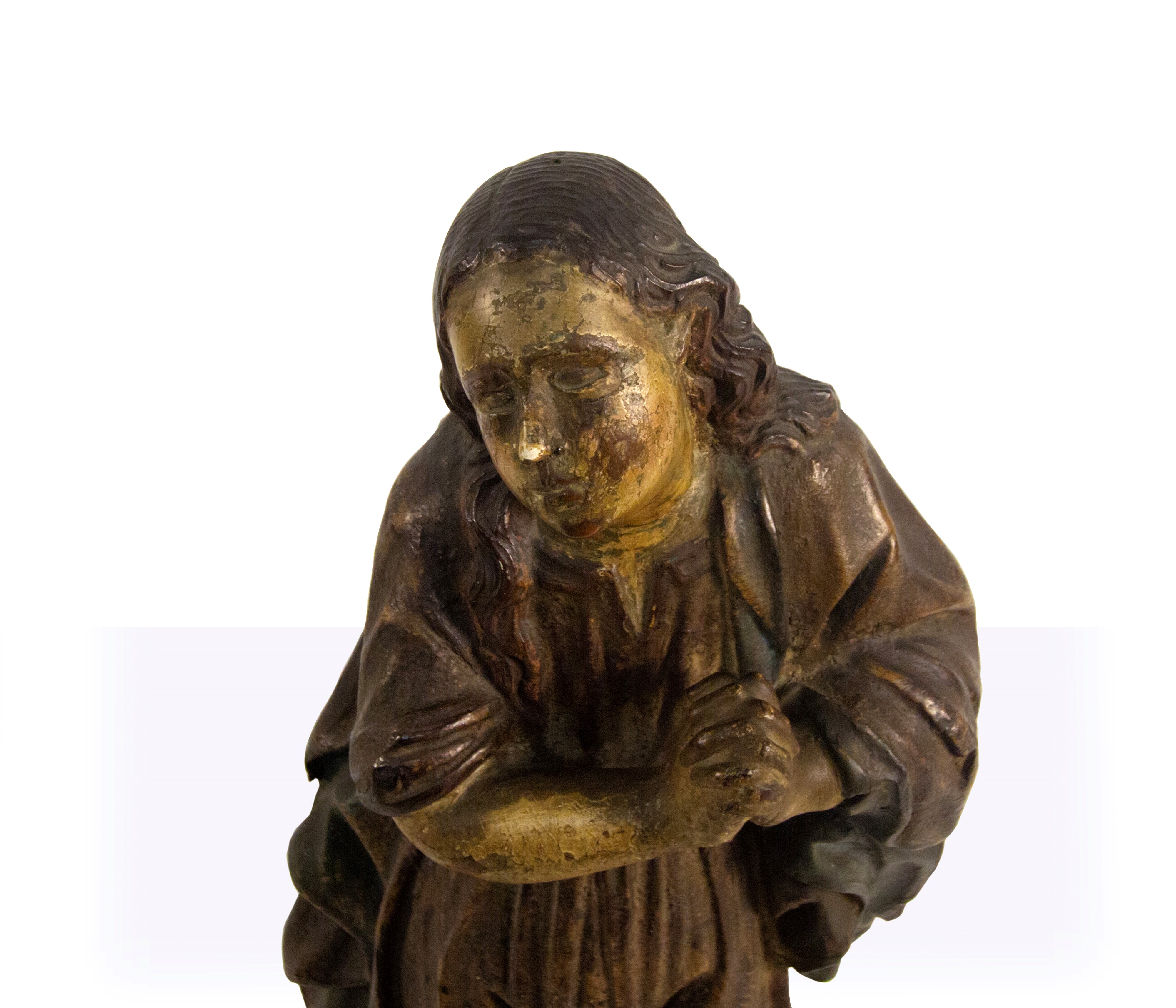 Scultura in legno policromo