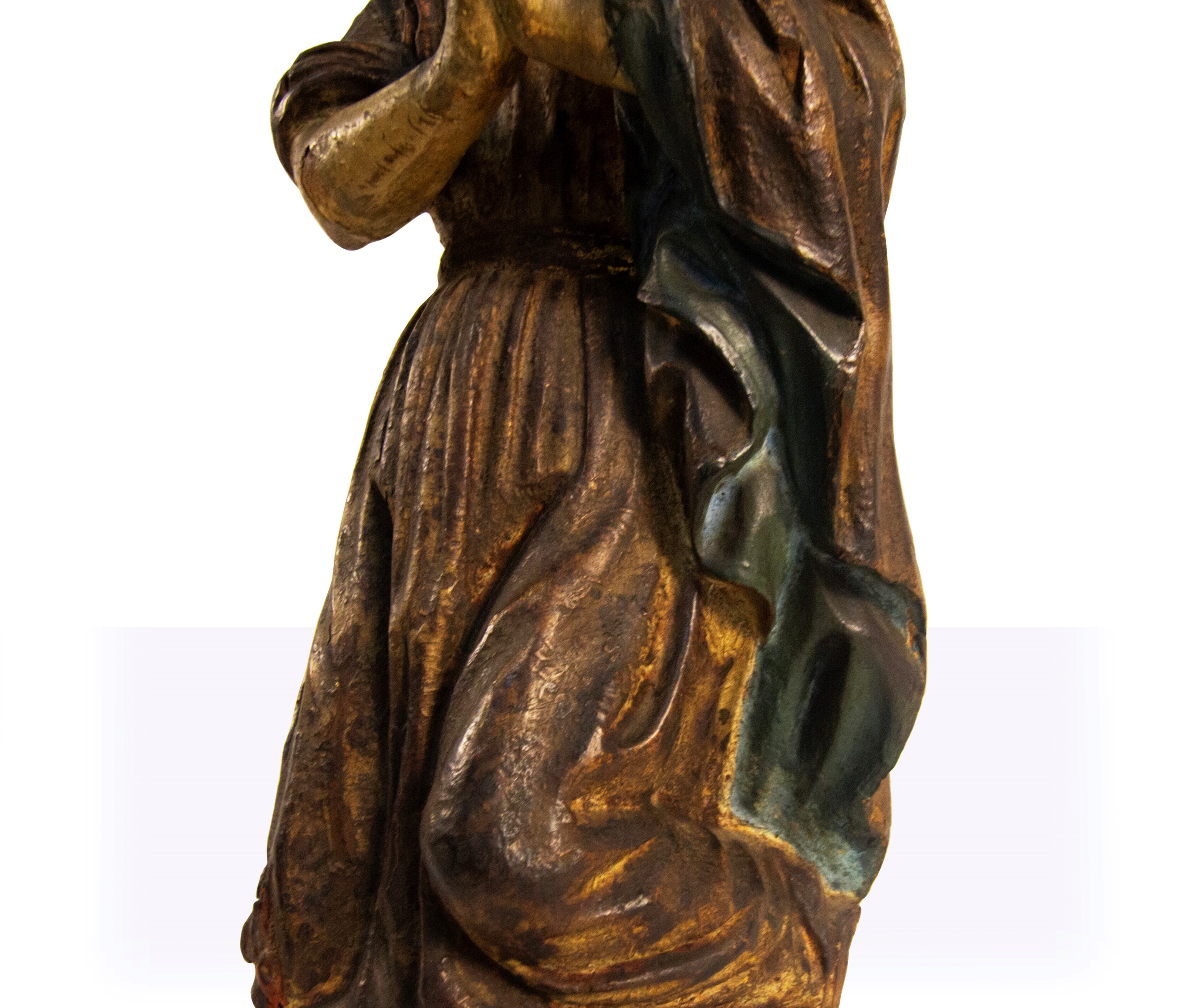 Scultura in legno policromo