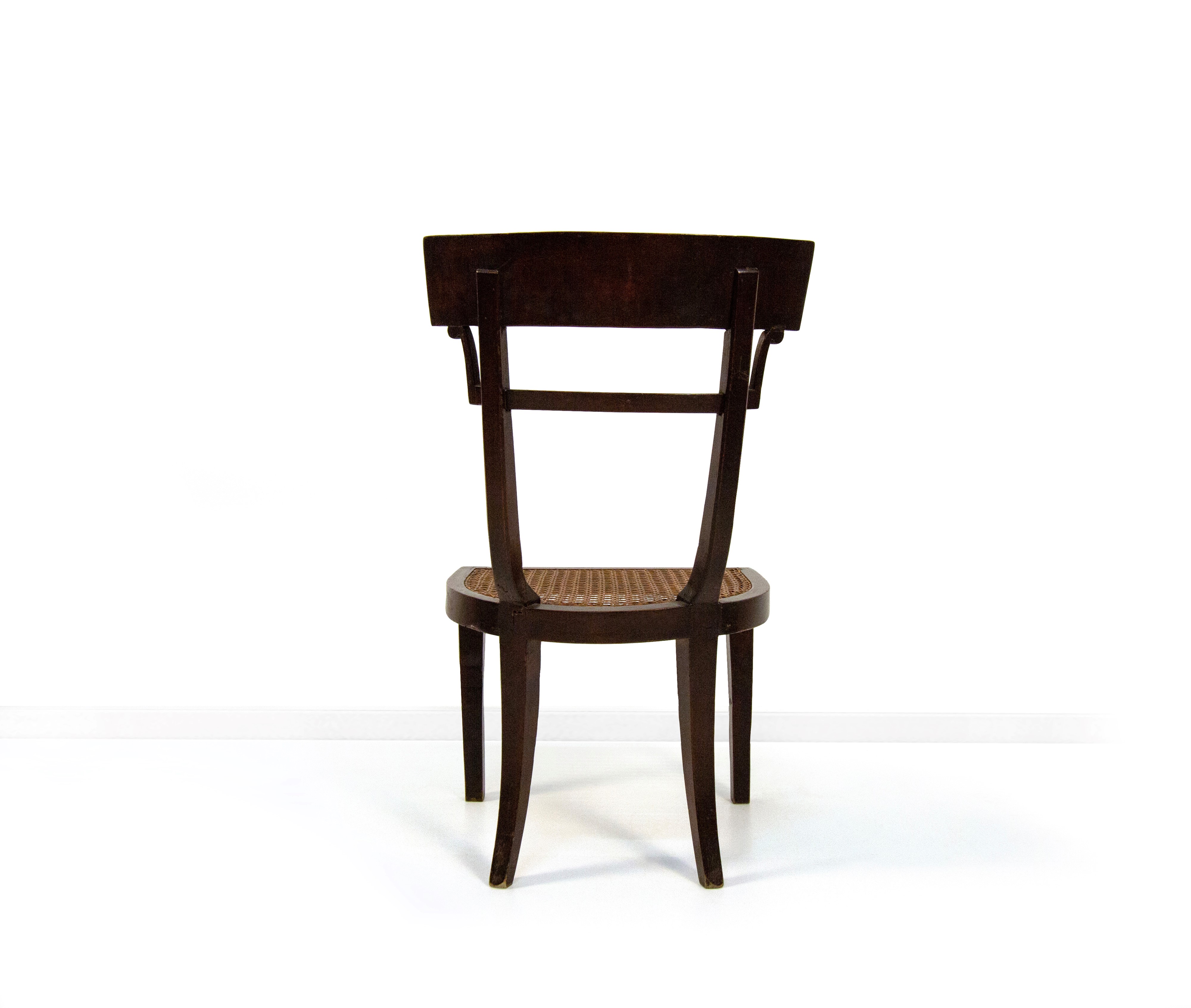 Quattro sedie in mogano