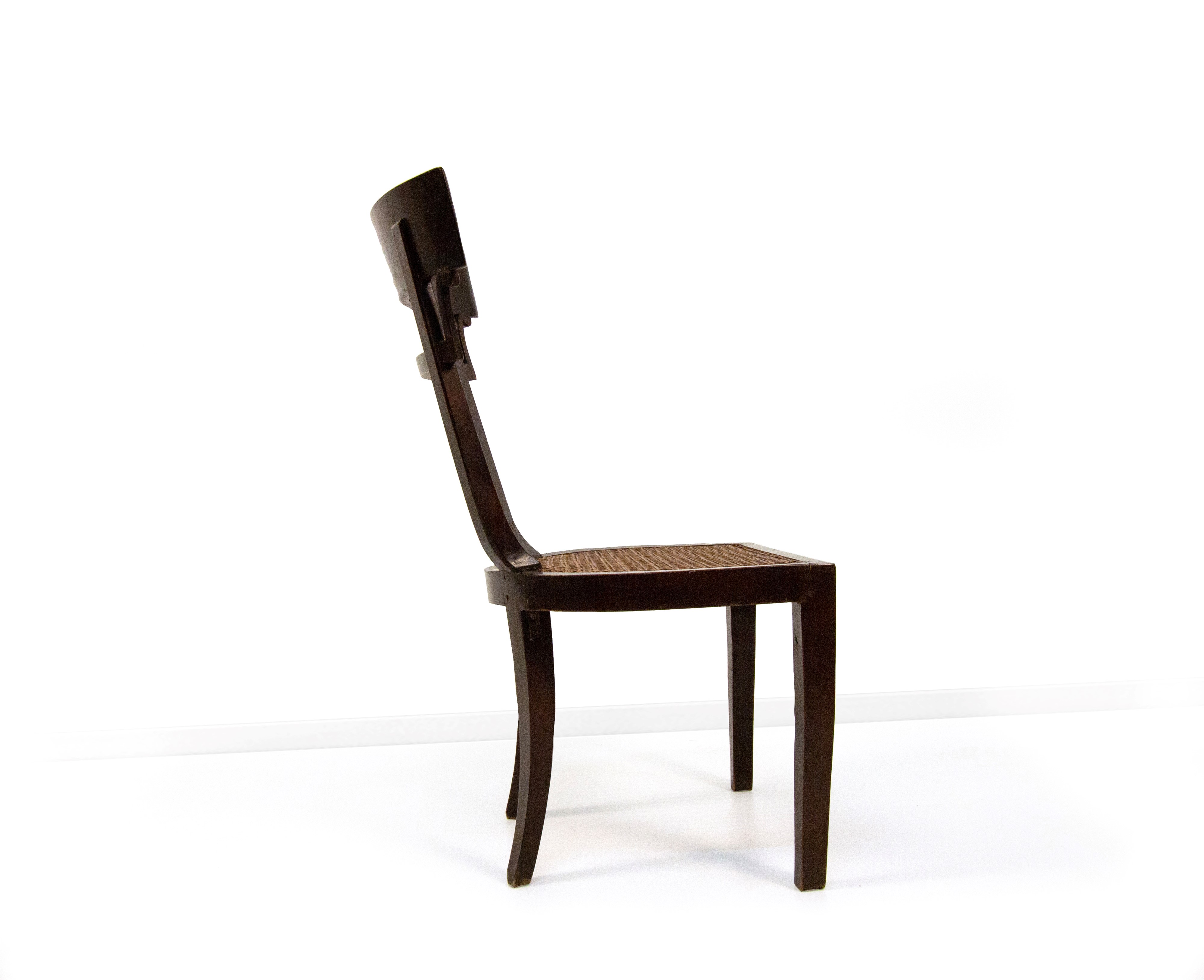 Quattro sedie in mogano