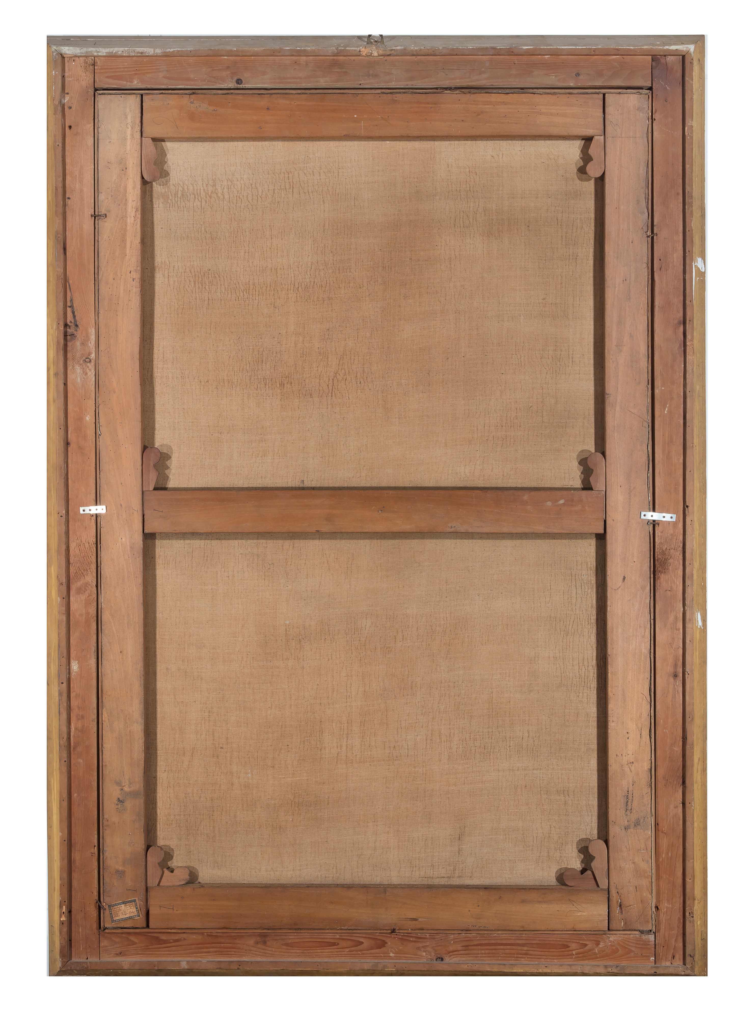 Anonimo del XIX secolo, "Ritratto di dama in abito blu", olio su tela