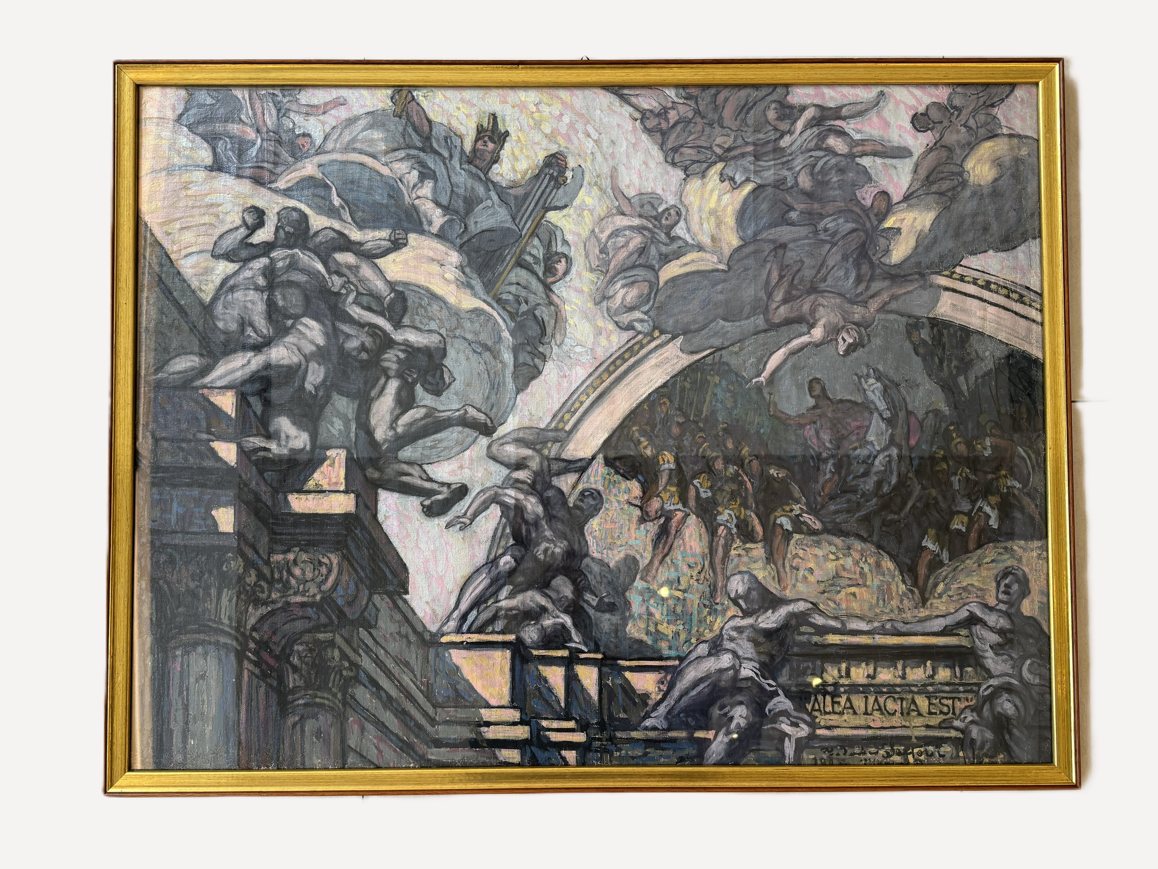 Federico Sartori - Alea iacta est, olio e tempera su tela (1928)