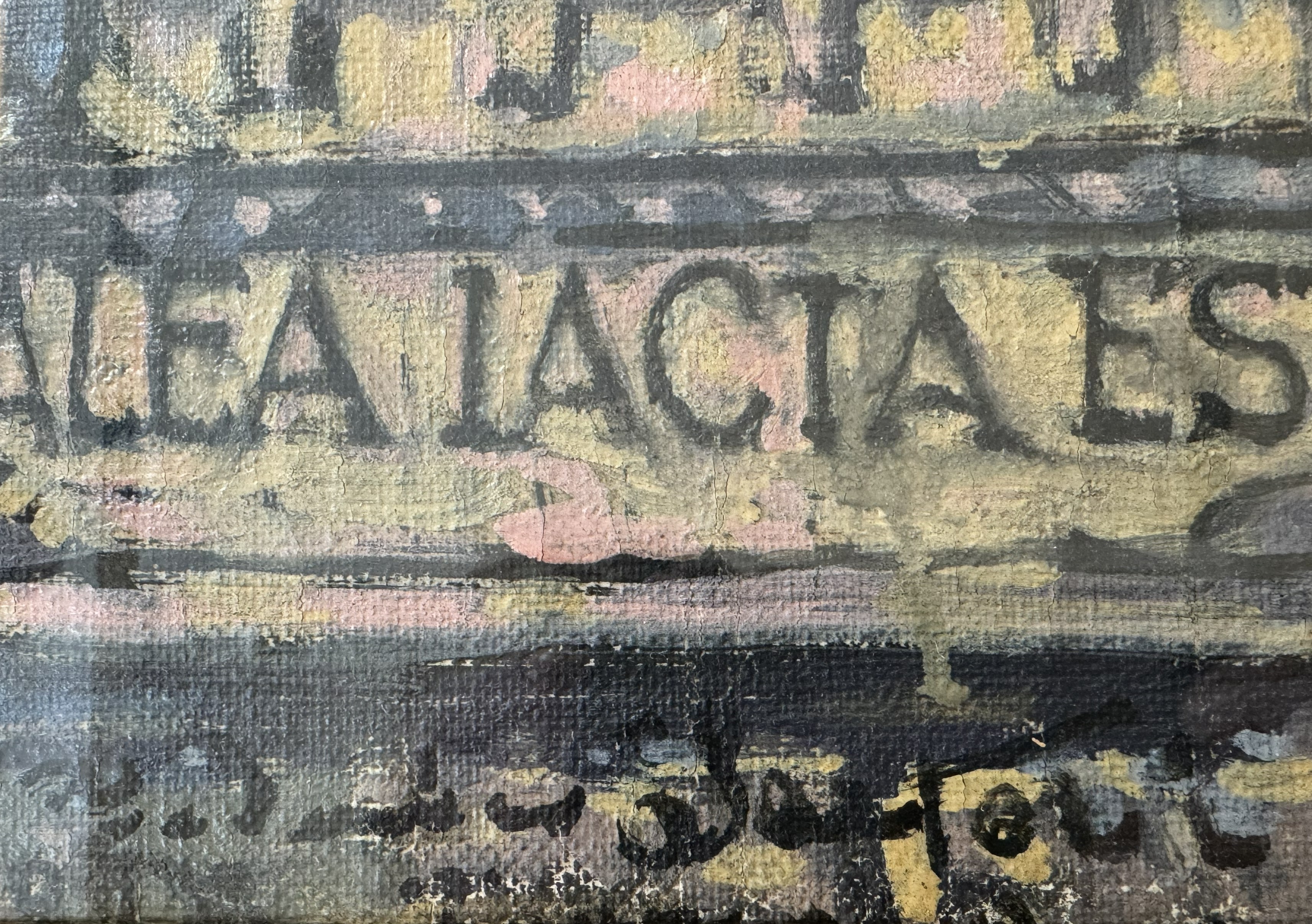 Federico Sartori - Alea iacta est, olio e tempera su tela (1928)