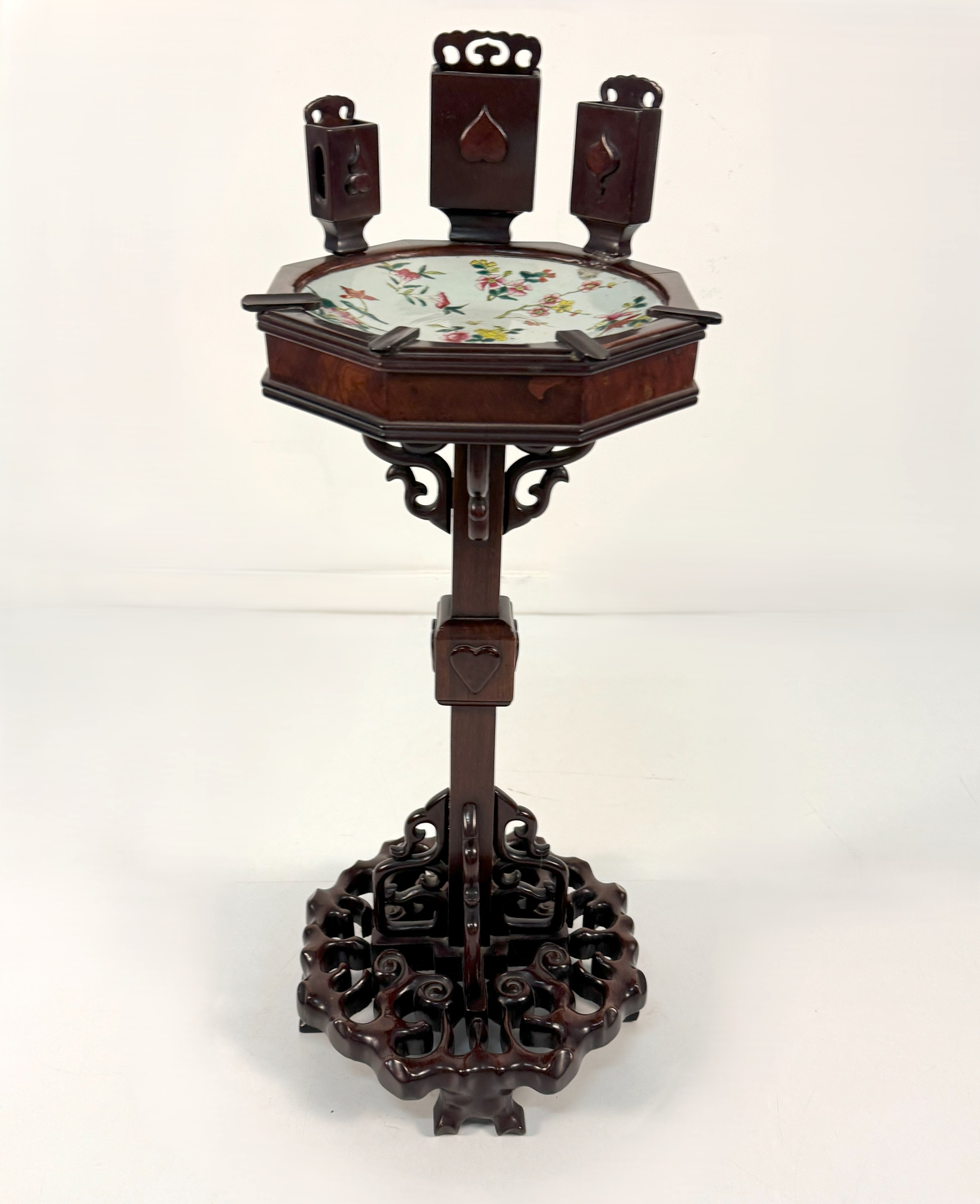 Gueridon du fumoir in mogano, Cina