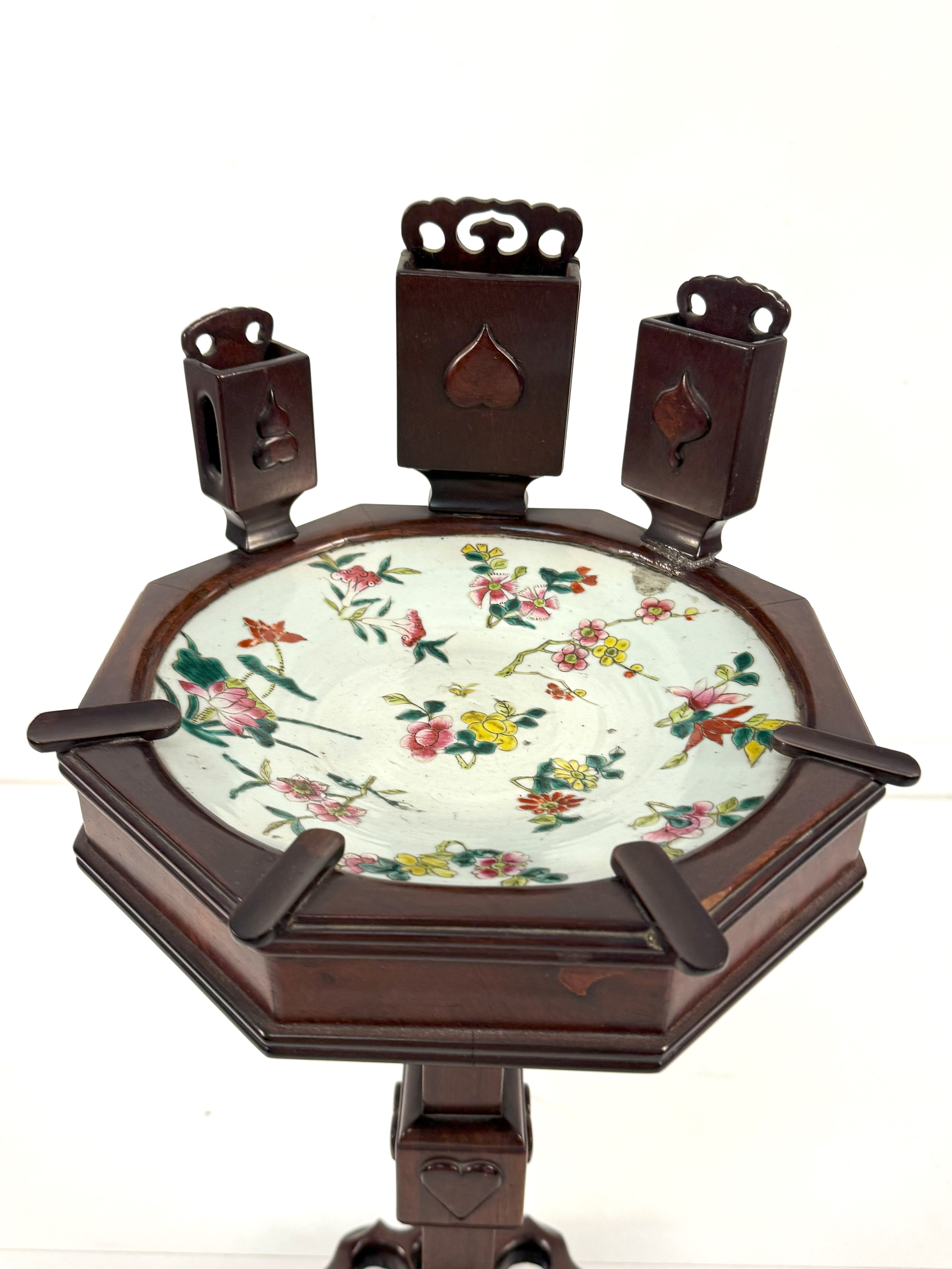 Gueridon du fumoir in mogano, Cina