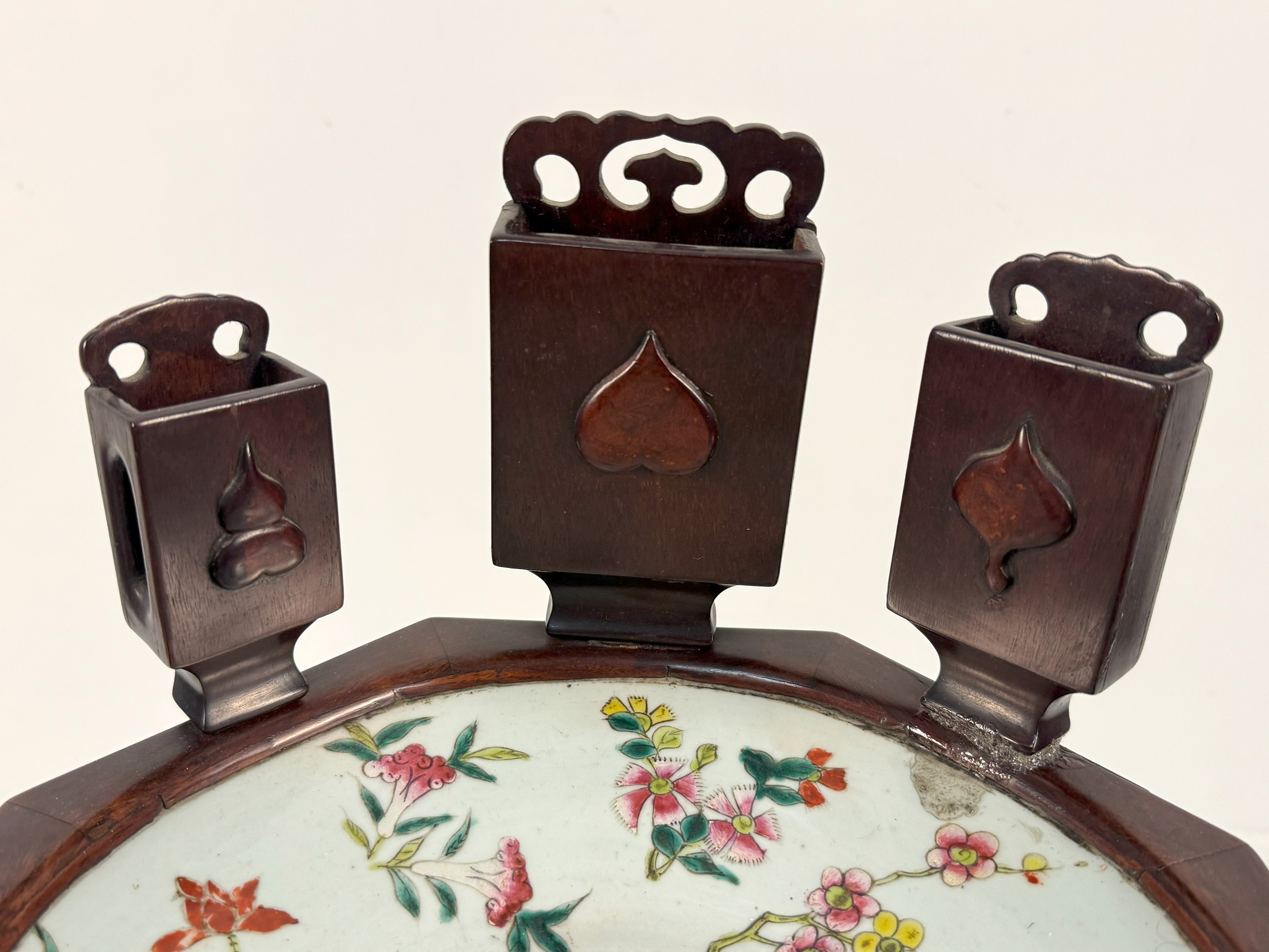 Gueridon du fumoir in mogano, Cina