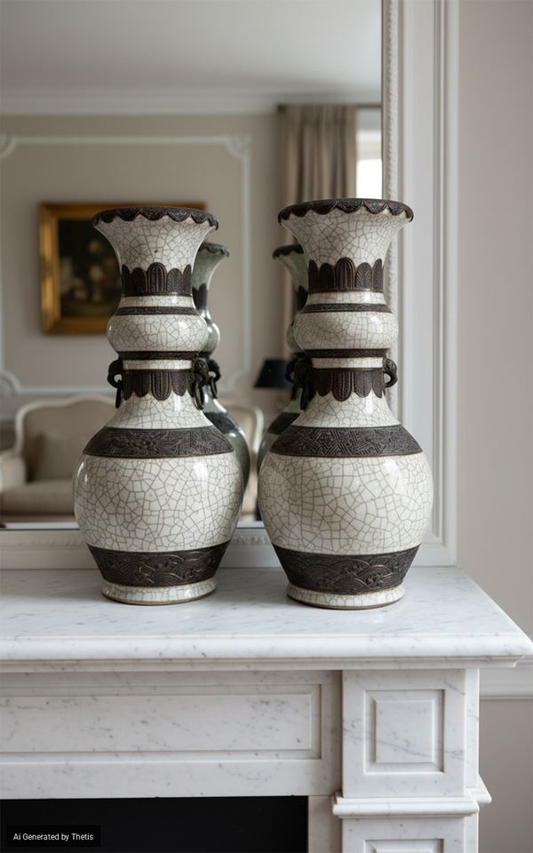A pair of porcelain vases, China