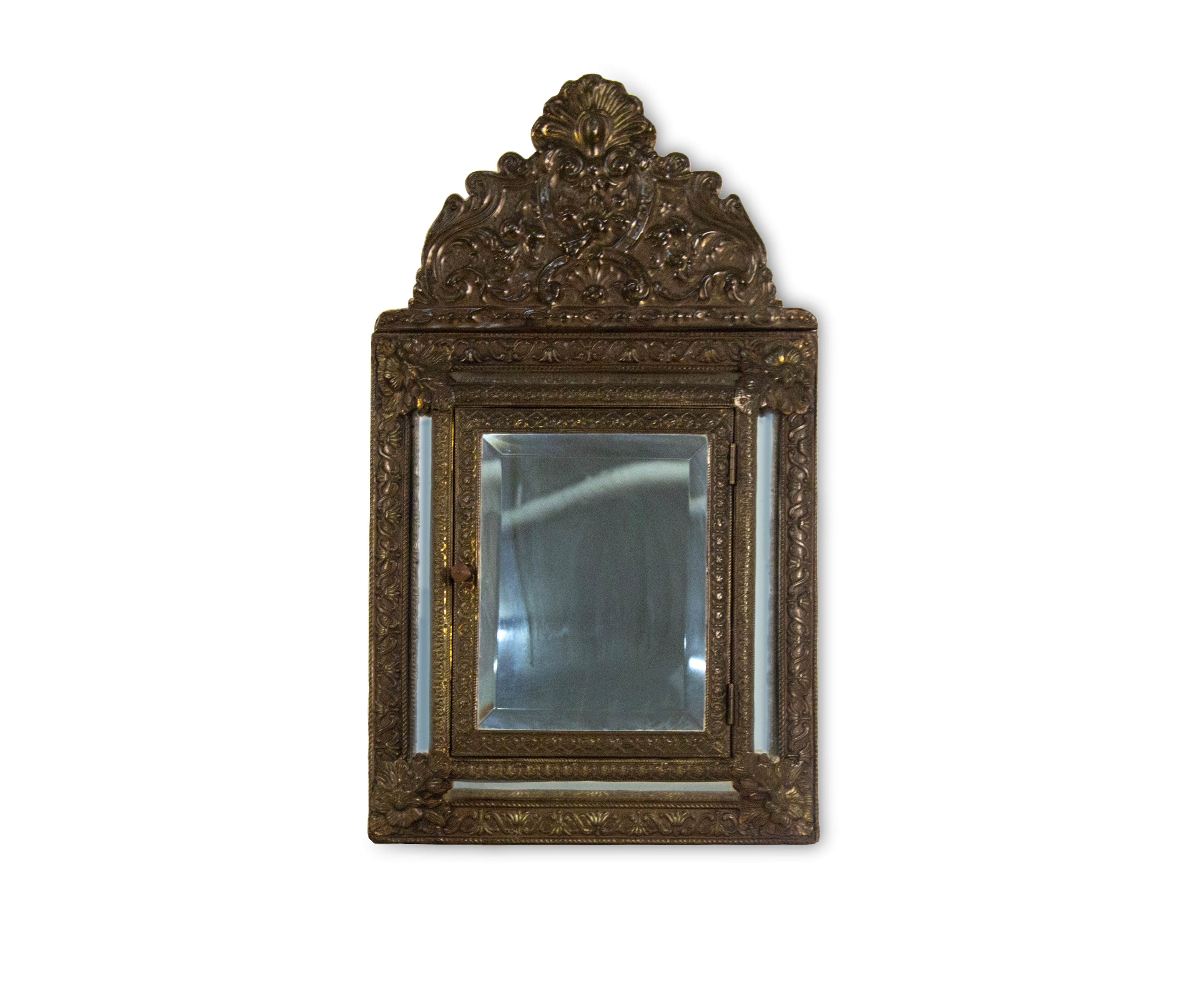 Specchiera portachiavi in lamierino sbalzato