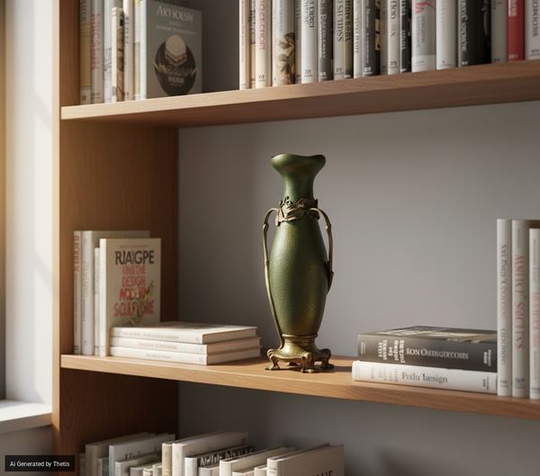 Vaso in ceramica e bronzo dorato, Francia