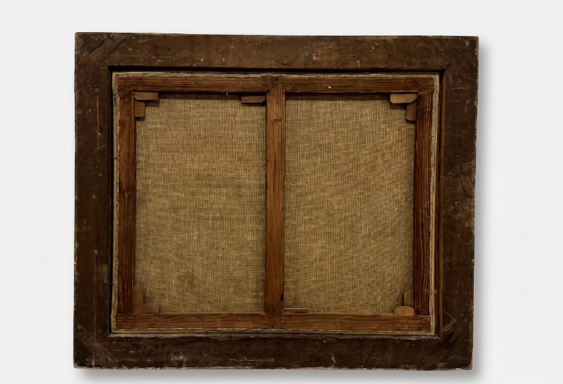 Paesaggio con figura e lago sullo sfondo