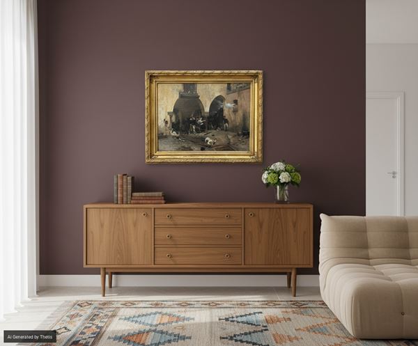 Agguato di soldati in un cortile