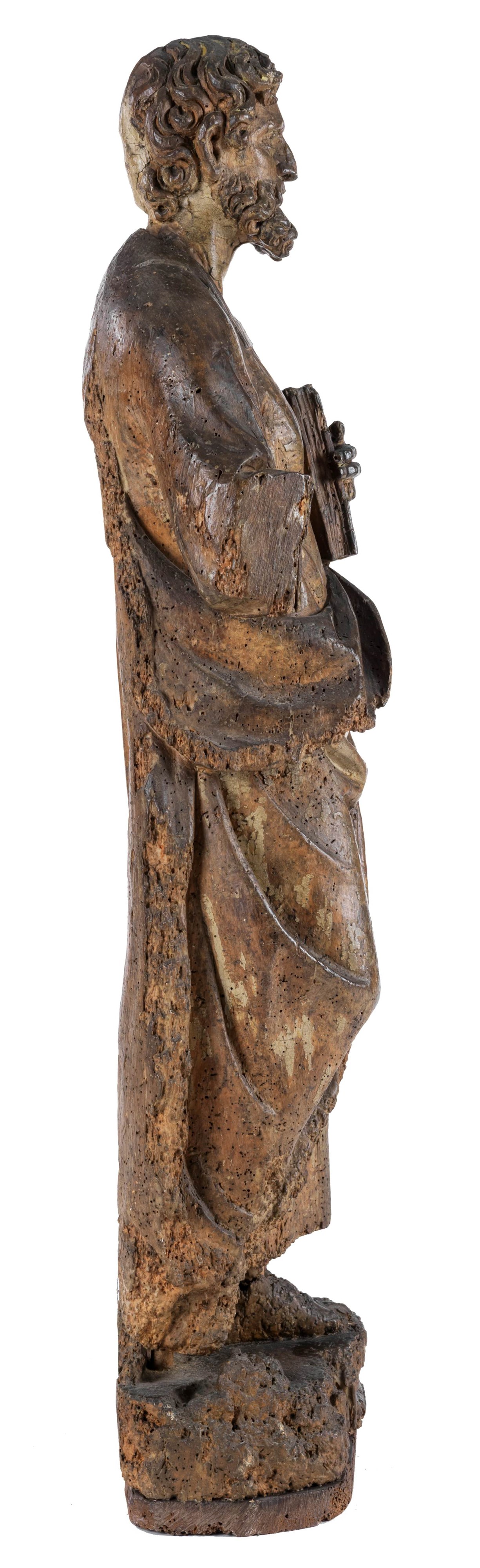 Scultore del XVII Secolo - Santo con Bibbia