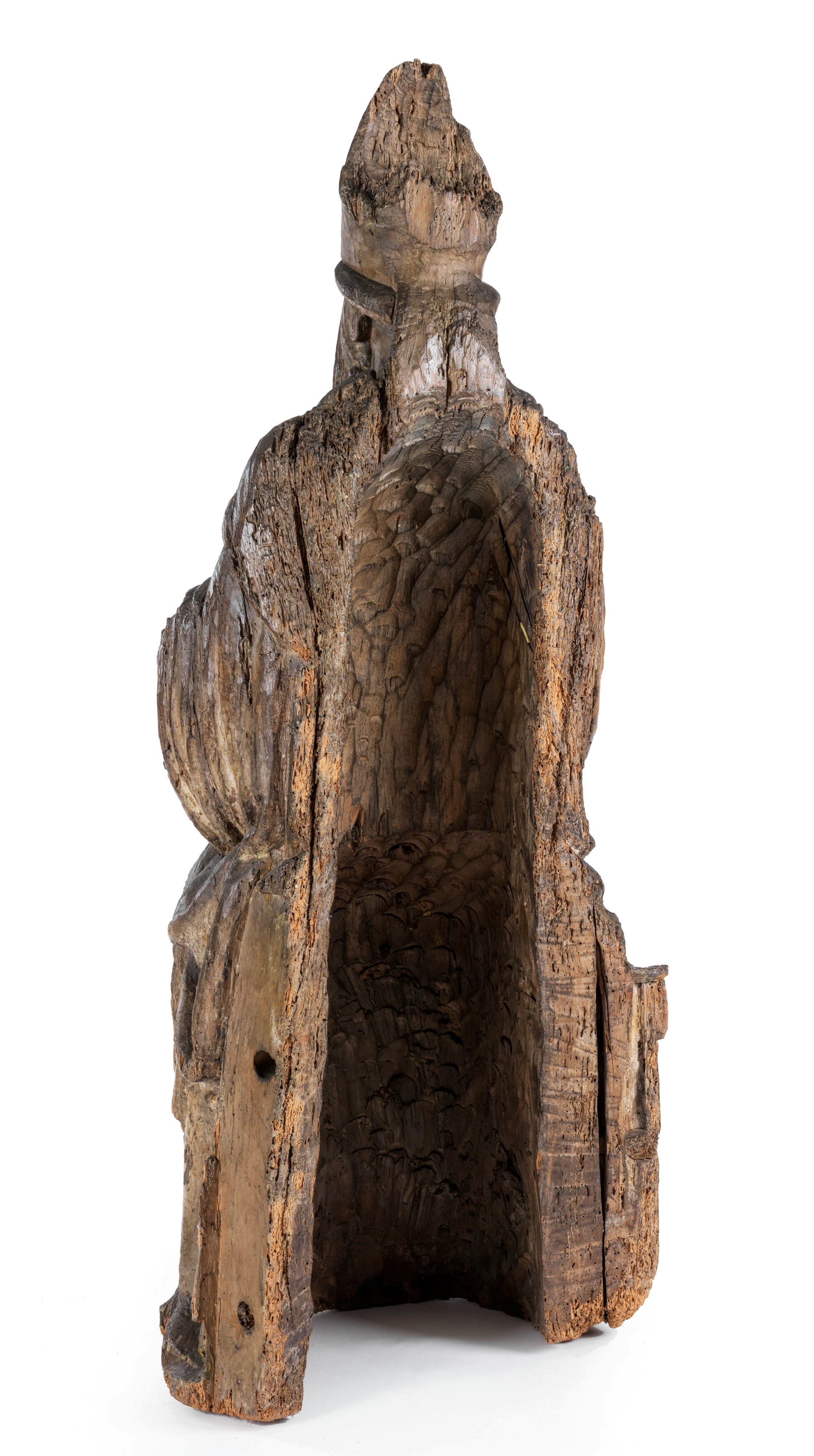 Scultore del XVII Secolo - Santo Vescovo Benedicente