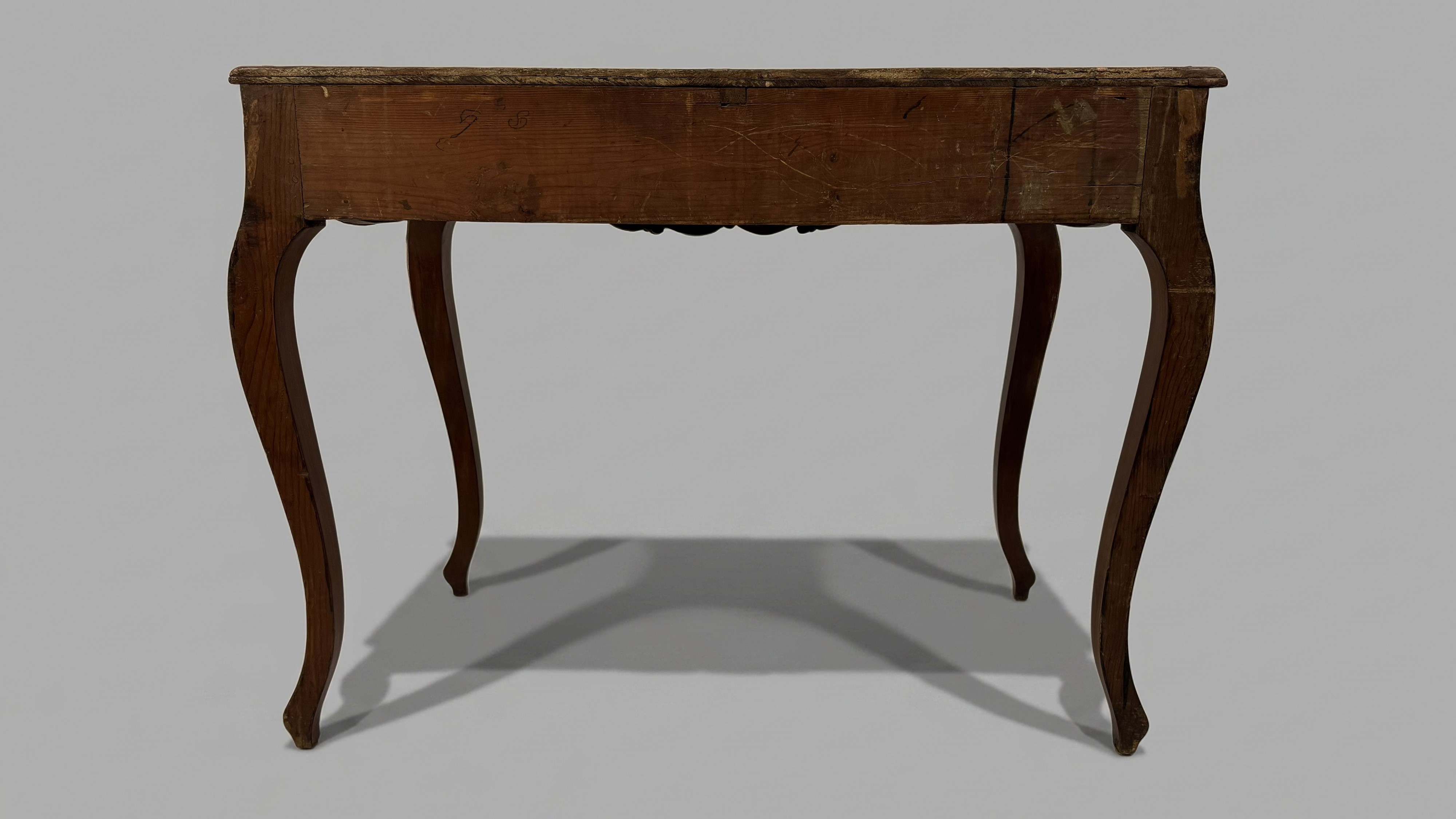 Console in legno laccato con rilievi dorati, XVIII secolo