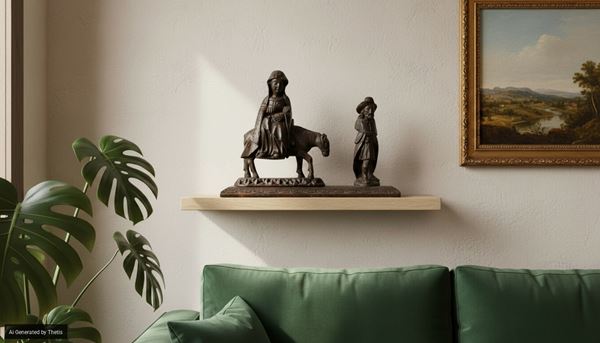 Scultore di ambito germanico del XVII secolo - Fuga in Egitto