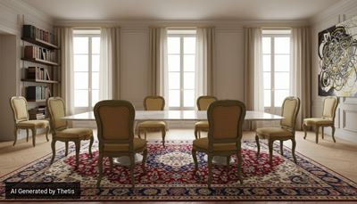 Set di nove sedie, legno laccato verde con profili dorati, XVIII secolo