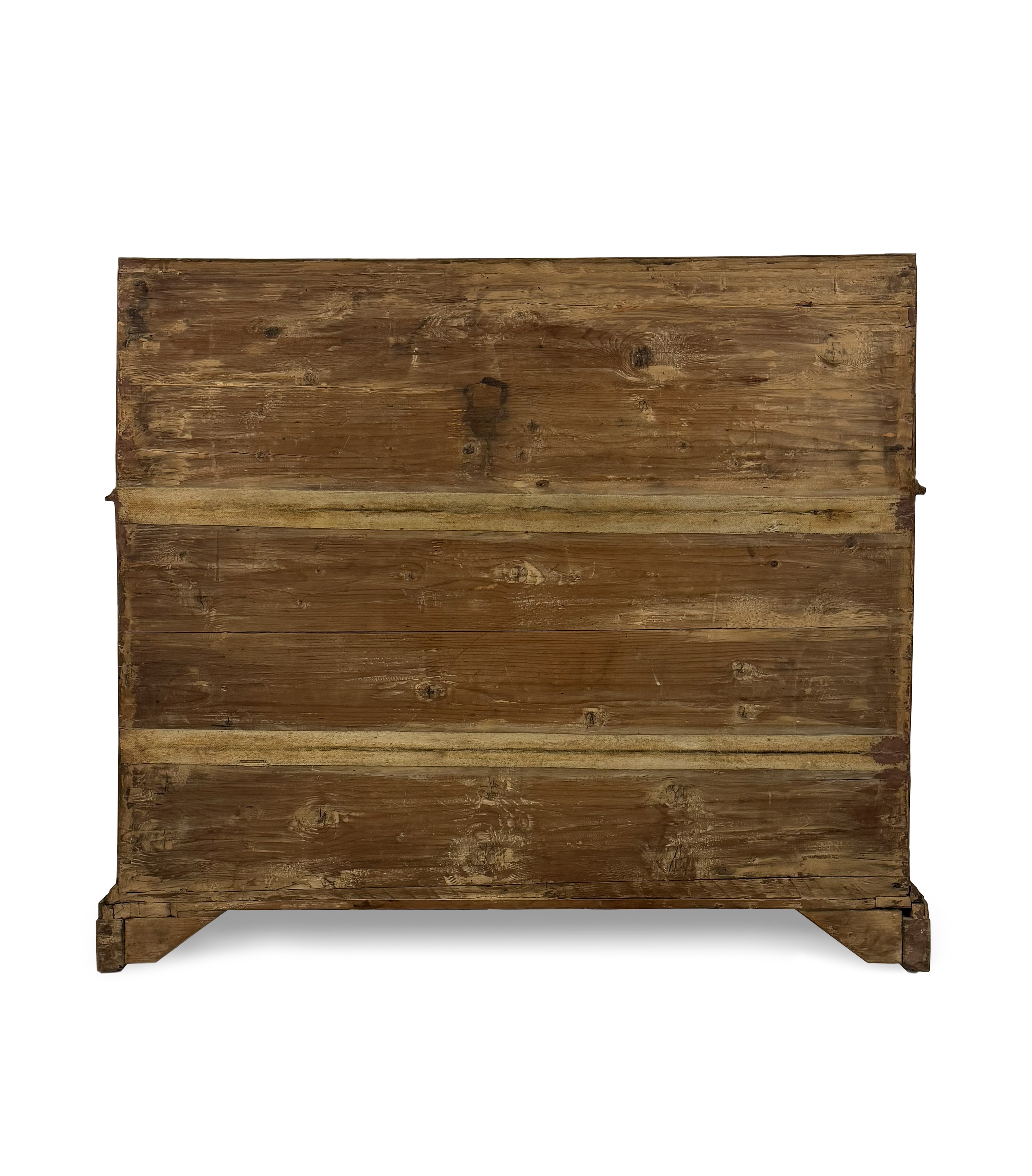 Cassettone a ribalta lastronato in radica di noce, Veneto - Ferrara