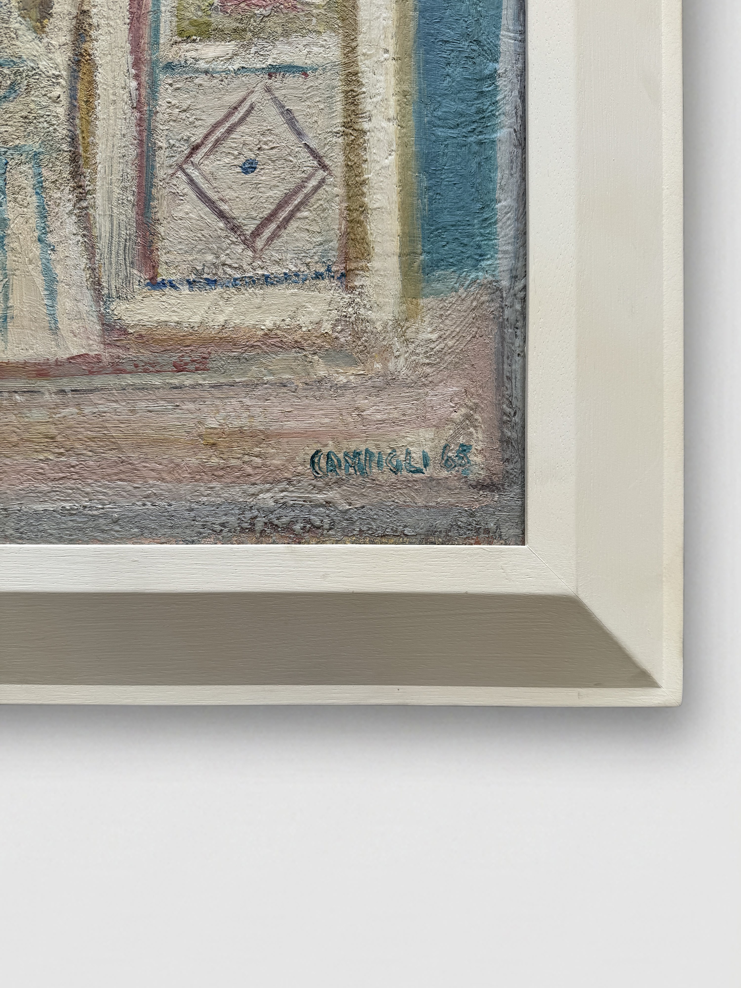 Max Ihlenfeld Massimo Campigli - Villa sul mare (1965), olio su tela