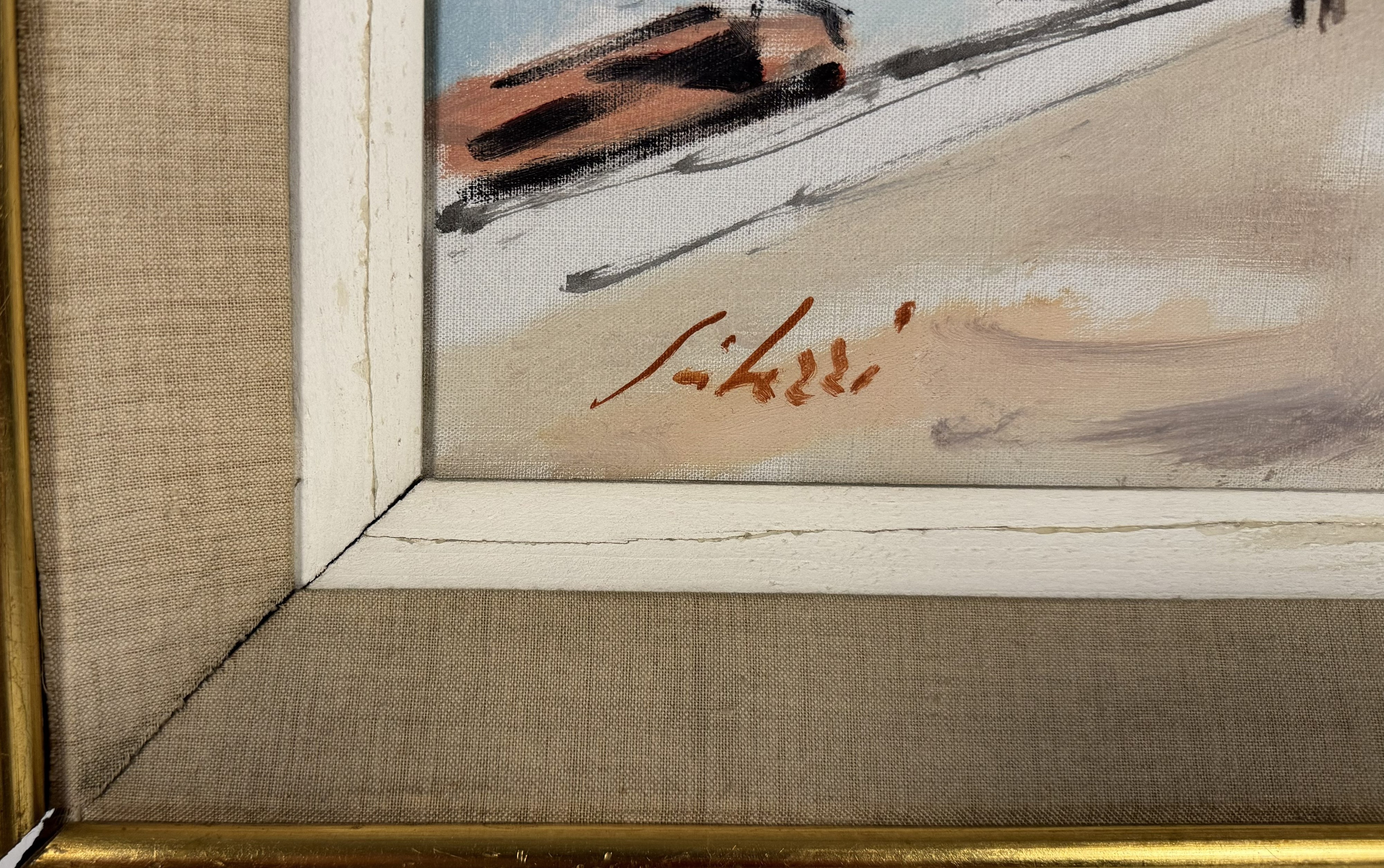 Fioravante Seibezzi - Veduta di Venezia, tempera su tela