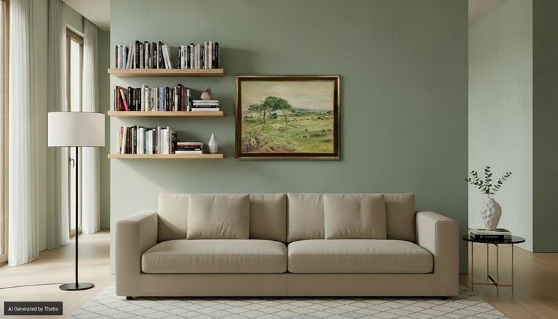 Paesaggio di campagna con alberi