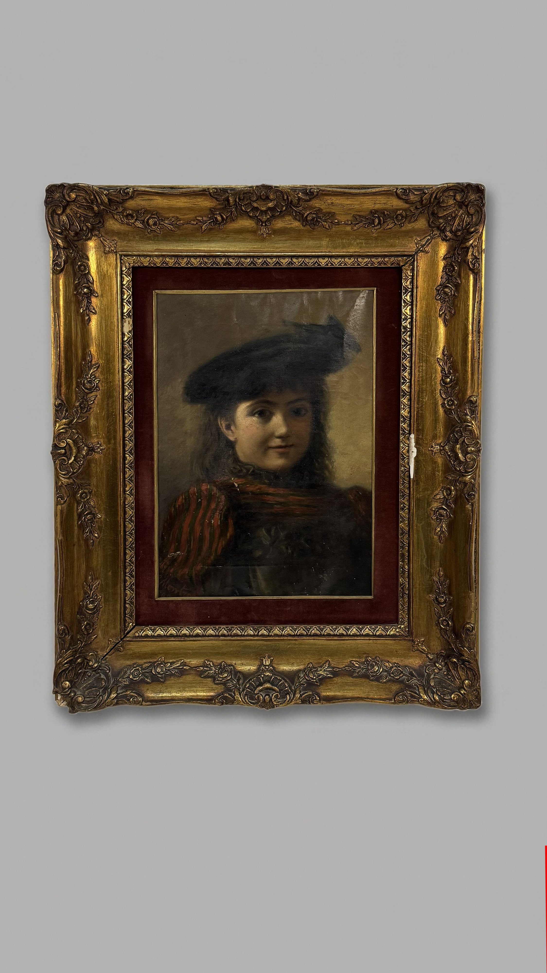 Ritratto di bambina con cappello