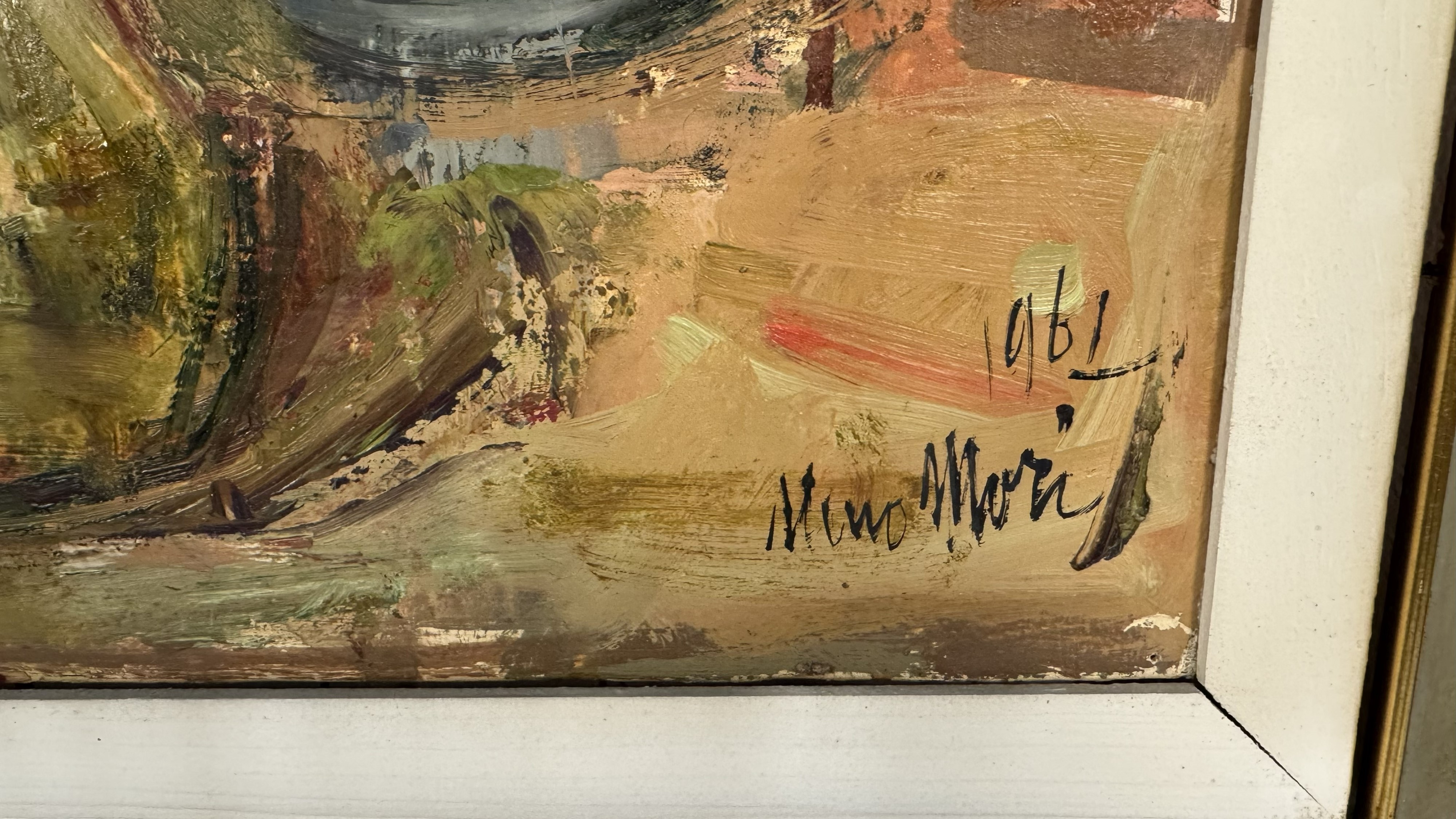 Neno Mori - Natura morta, olio su tela (1961)